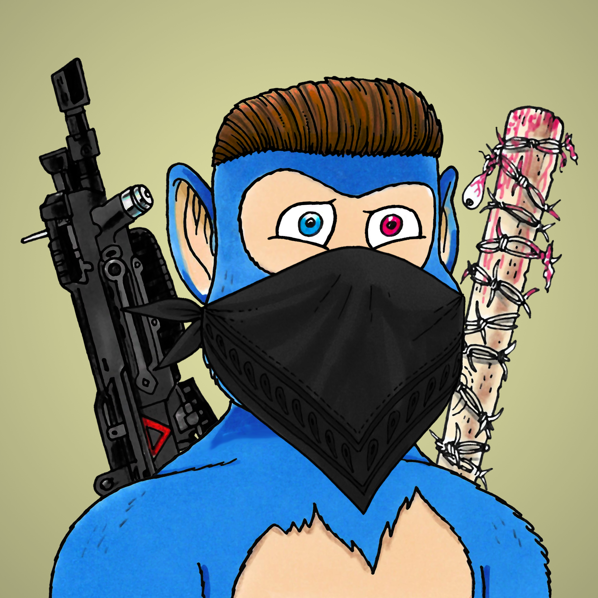 George Trosley - Jungle Freaks - Jungle Freak 2122 - NFT # 2122