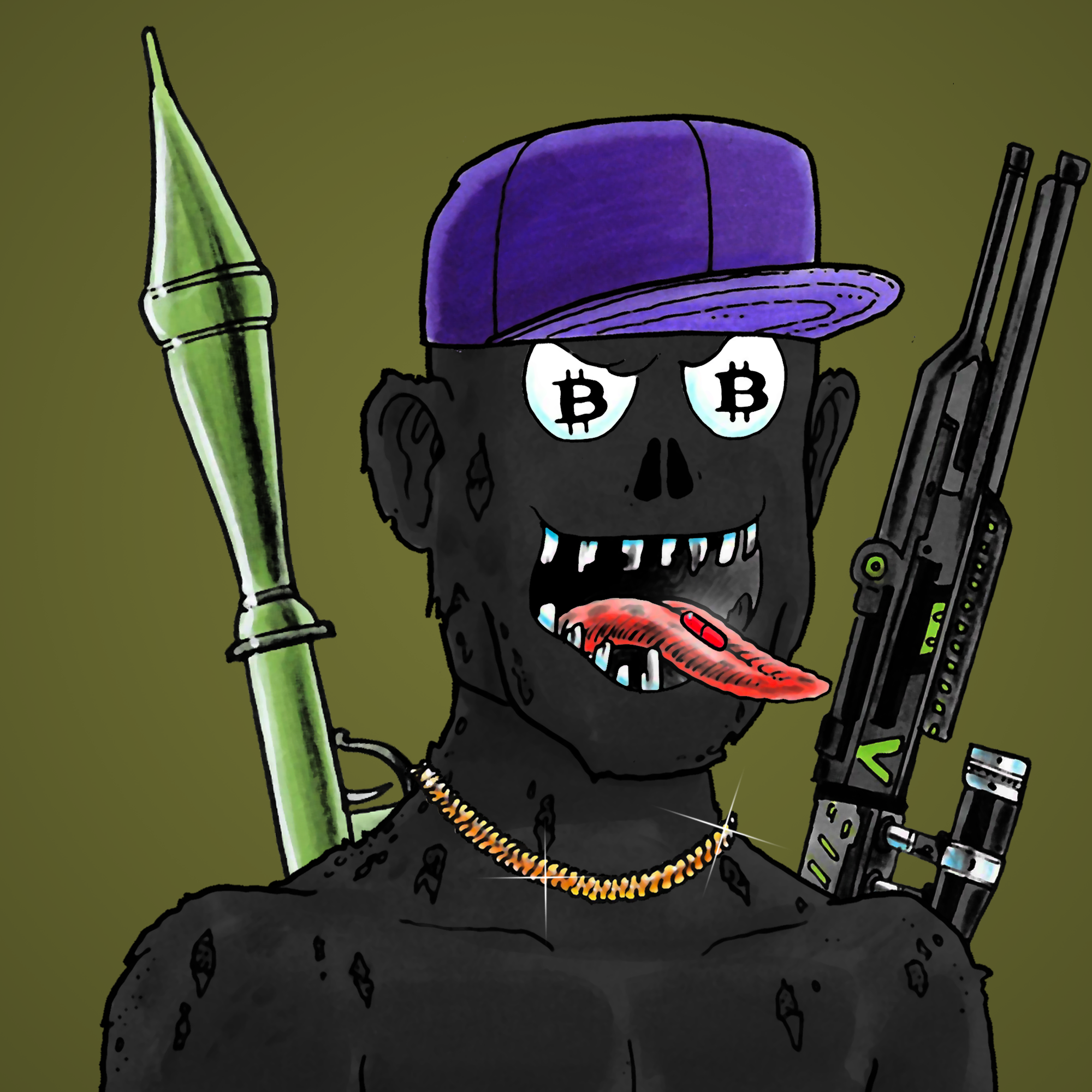 George Trosley - Jungle Freaks - Jungle Freak 2157 - NFT # 2157