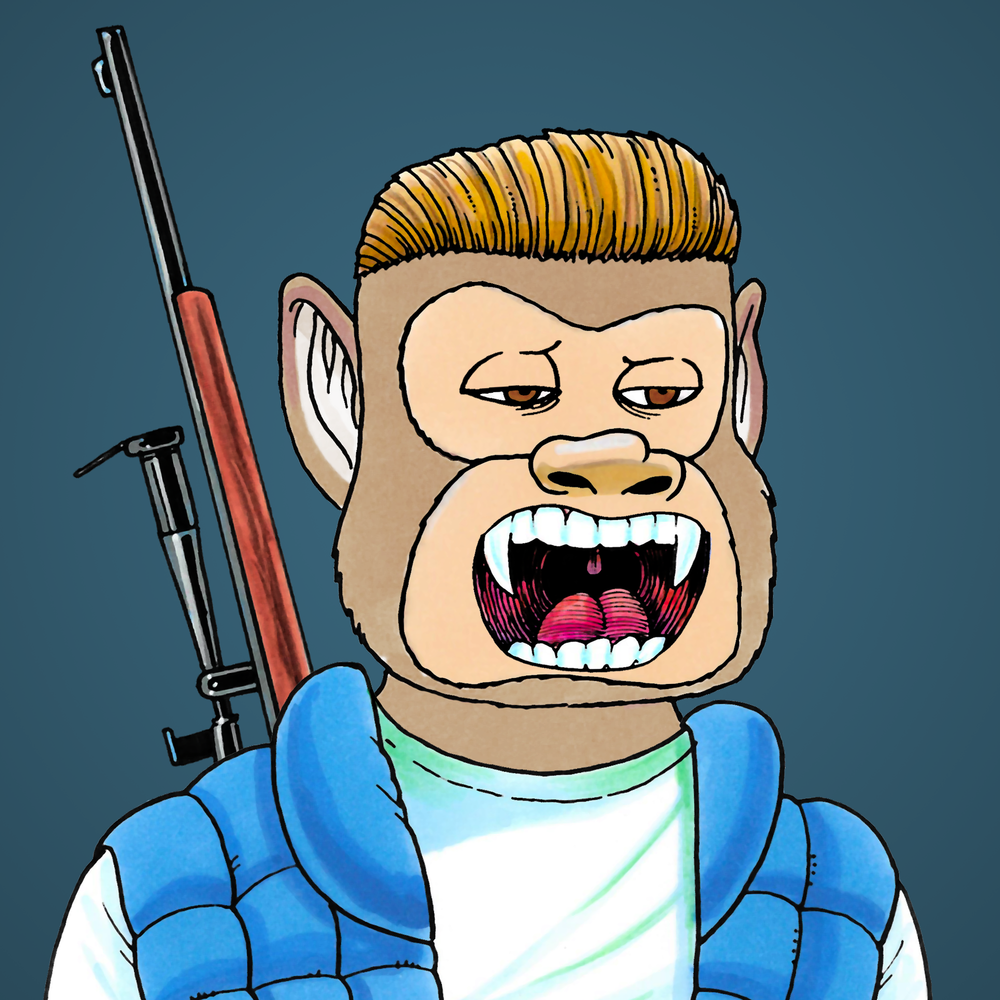 George Trosley - Jungle Freaks - Jungle Freak 2158 - NFT # 2158