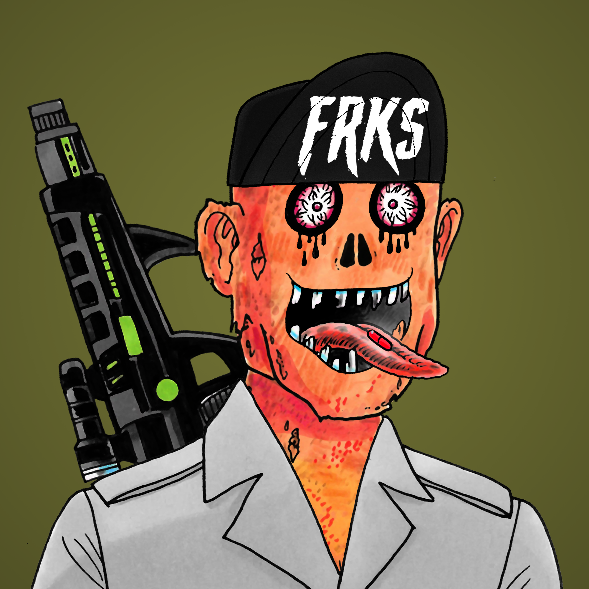 George Trosley - Jungle Freaks - Jungle Freak 2163 - NFT # 2163