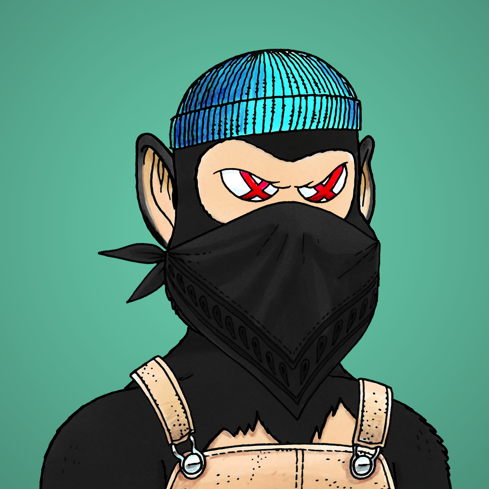 George Trosley - Jungle Freaks - Jungle Freak 2167 - NFT # 2167