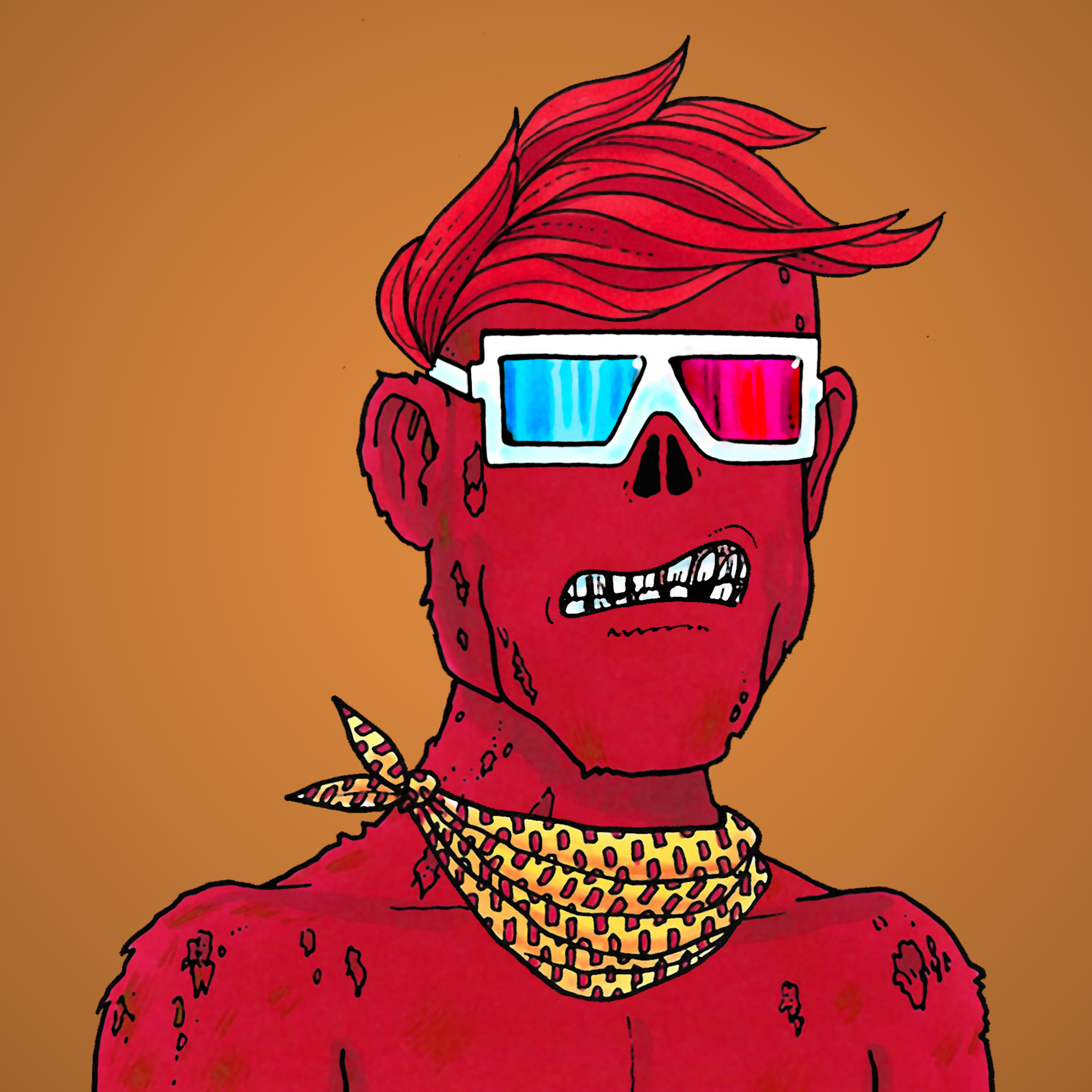 George Trosley - Jungle Freaks - Jungle Freak 2168 - NFT # 2168