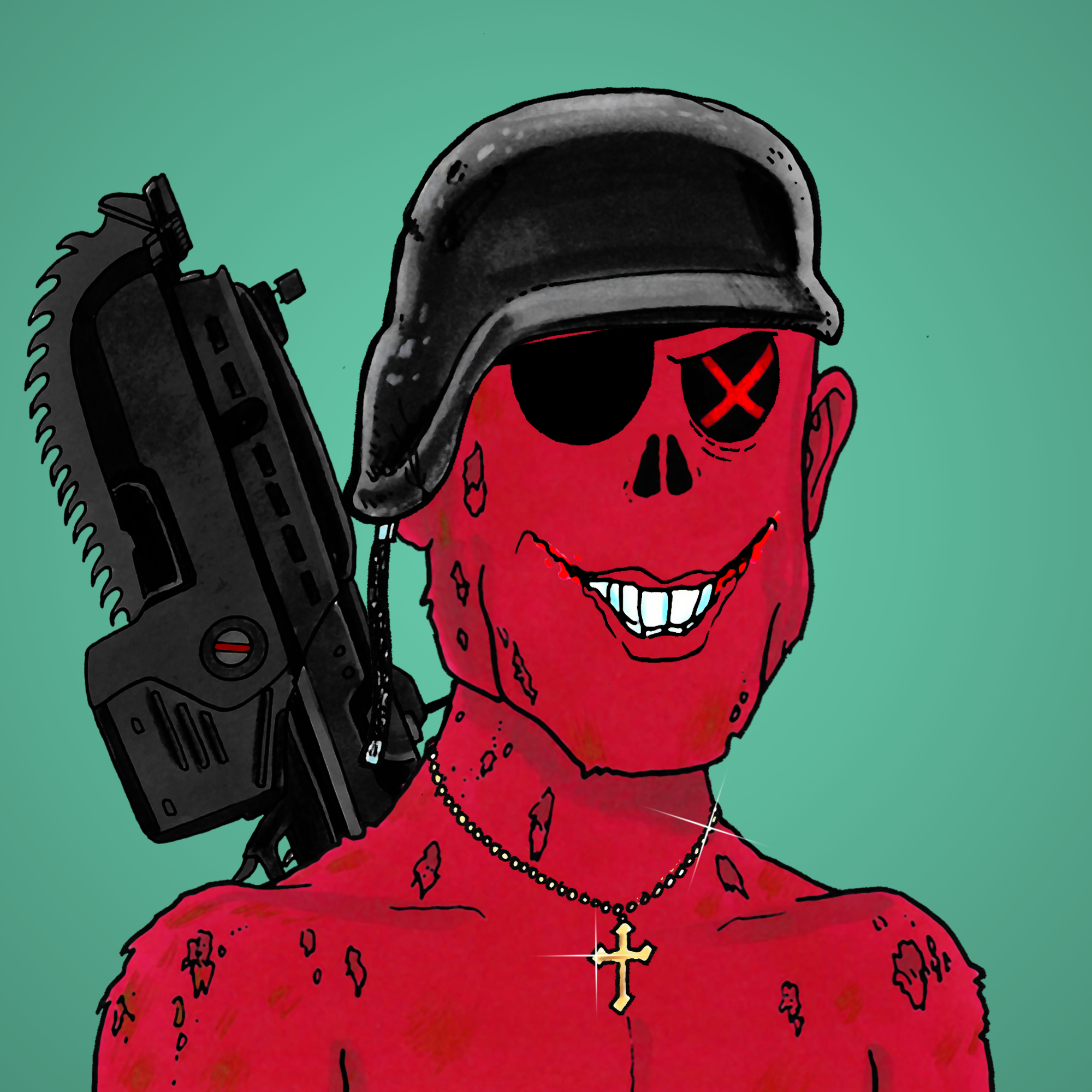 George Trosley - Jungle Freaks - Jungle Freak 2170 - NFT # 2170