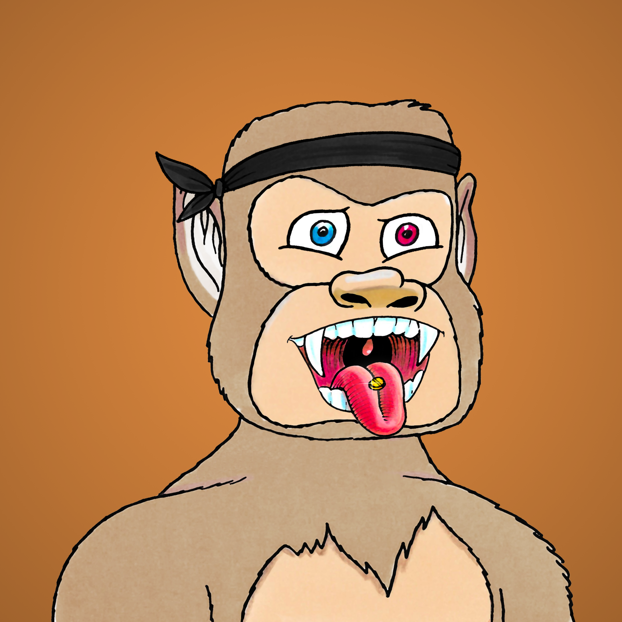 George Trosley - Jungle Freaks - Jungle Freak 2177 - NFT # 2177