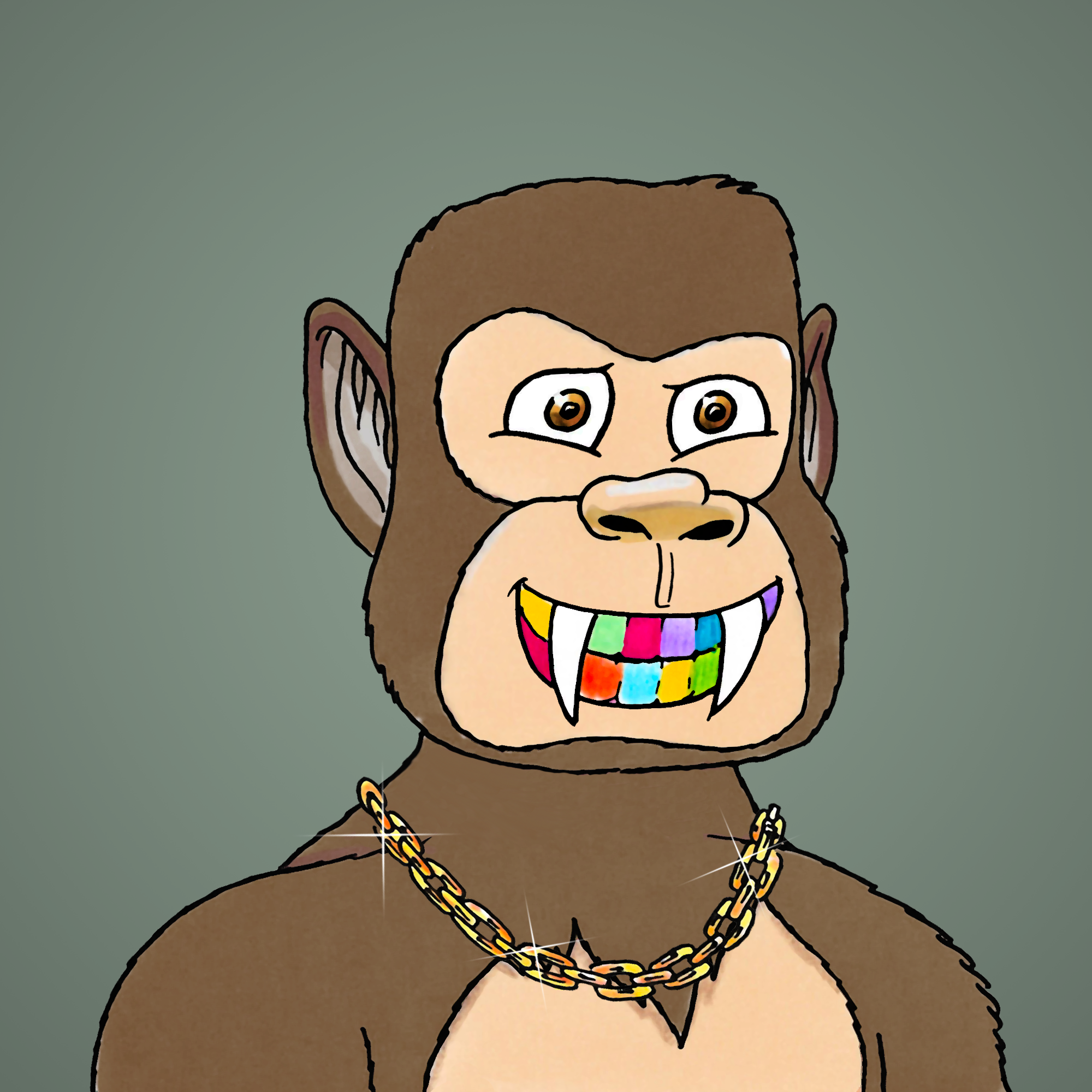 George Trosley - Jungle Freaks - Jungle Freak 2181 - NFT # 2181