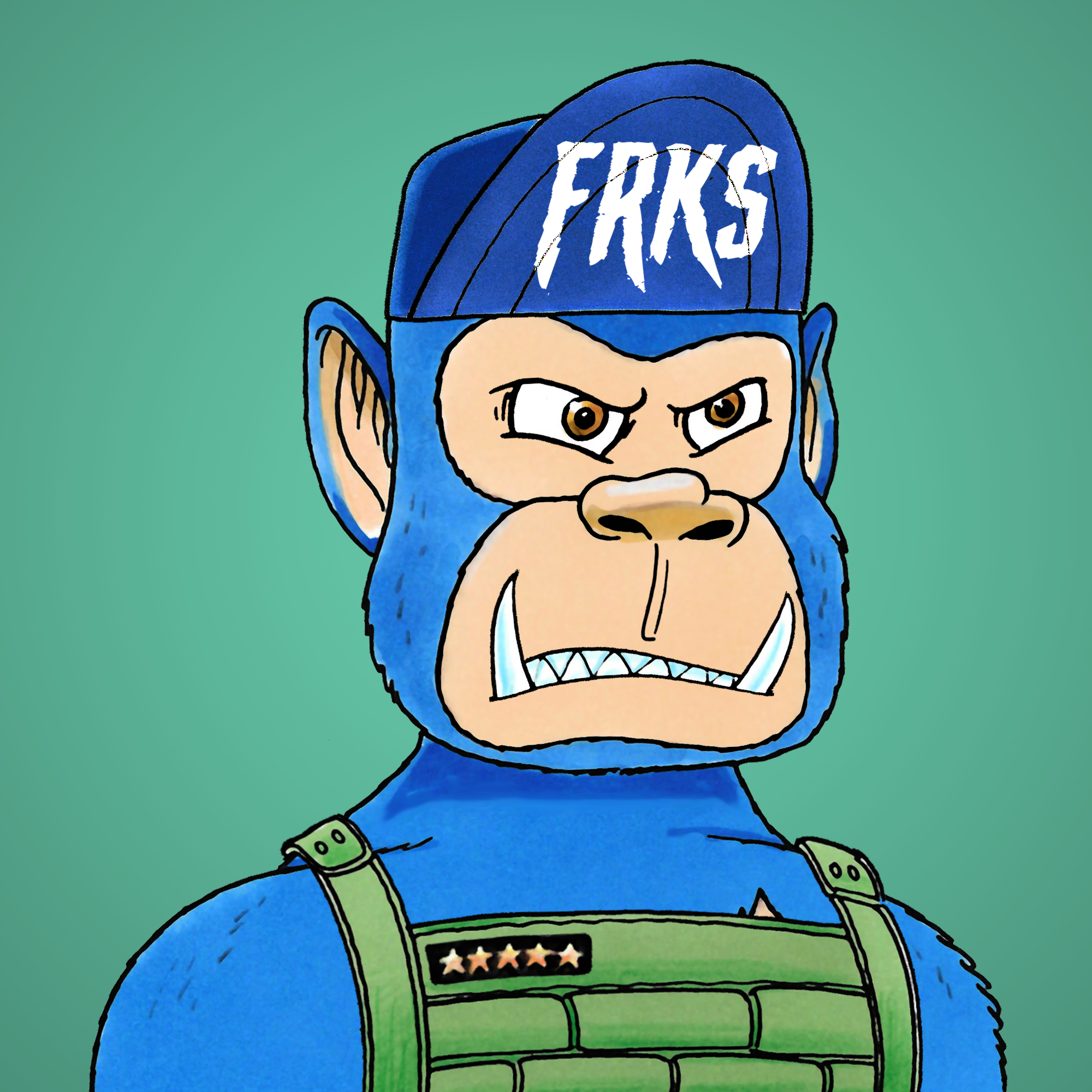 George Trosley - Jungle Freaks - Jungle Freak 2196 - NFT # 2196