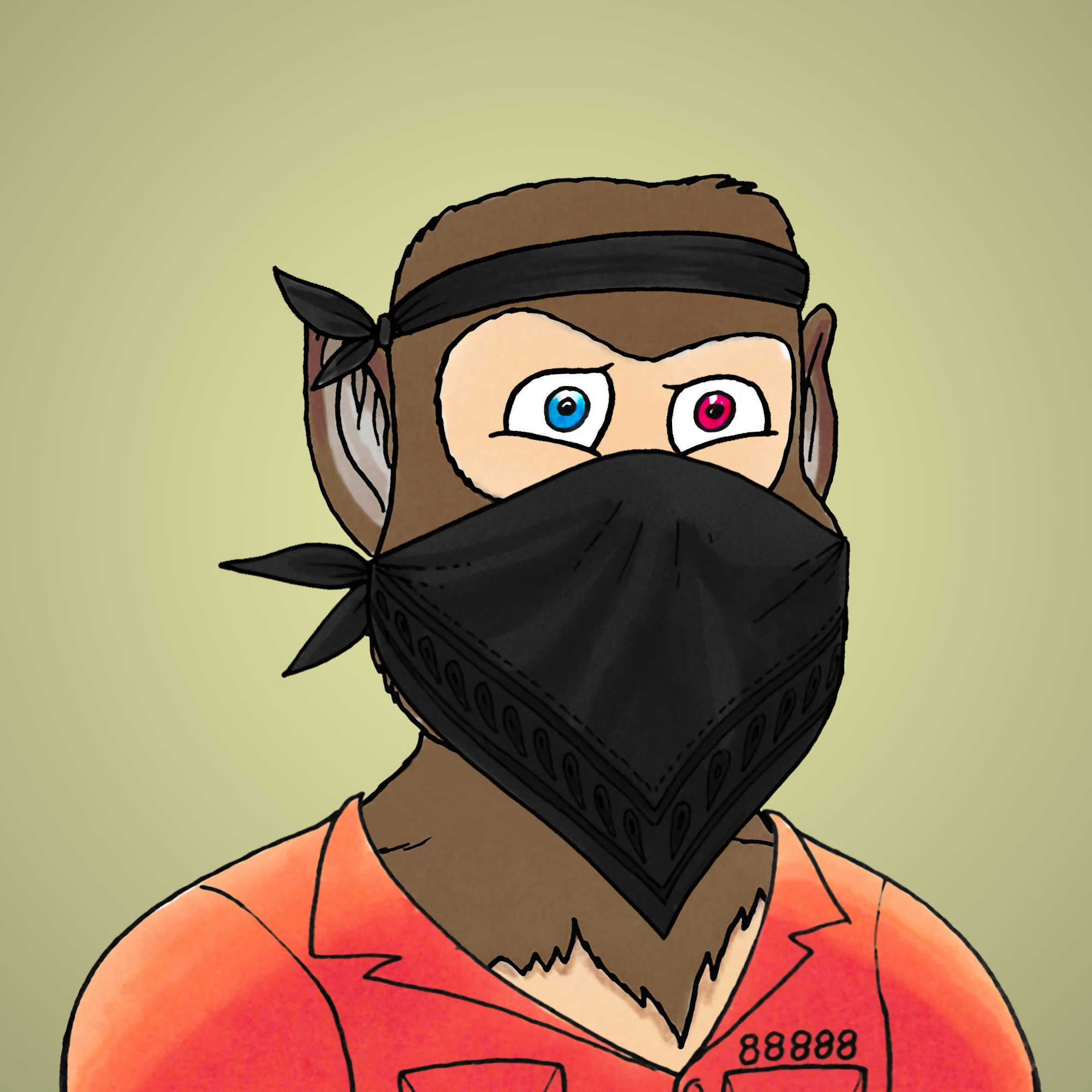 George Trosley - Jungle Freaks - Jungle Freak 2207 - NFT # 2207