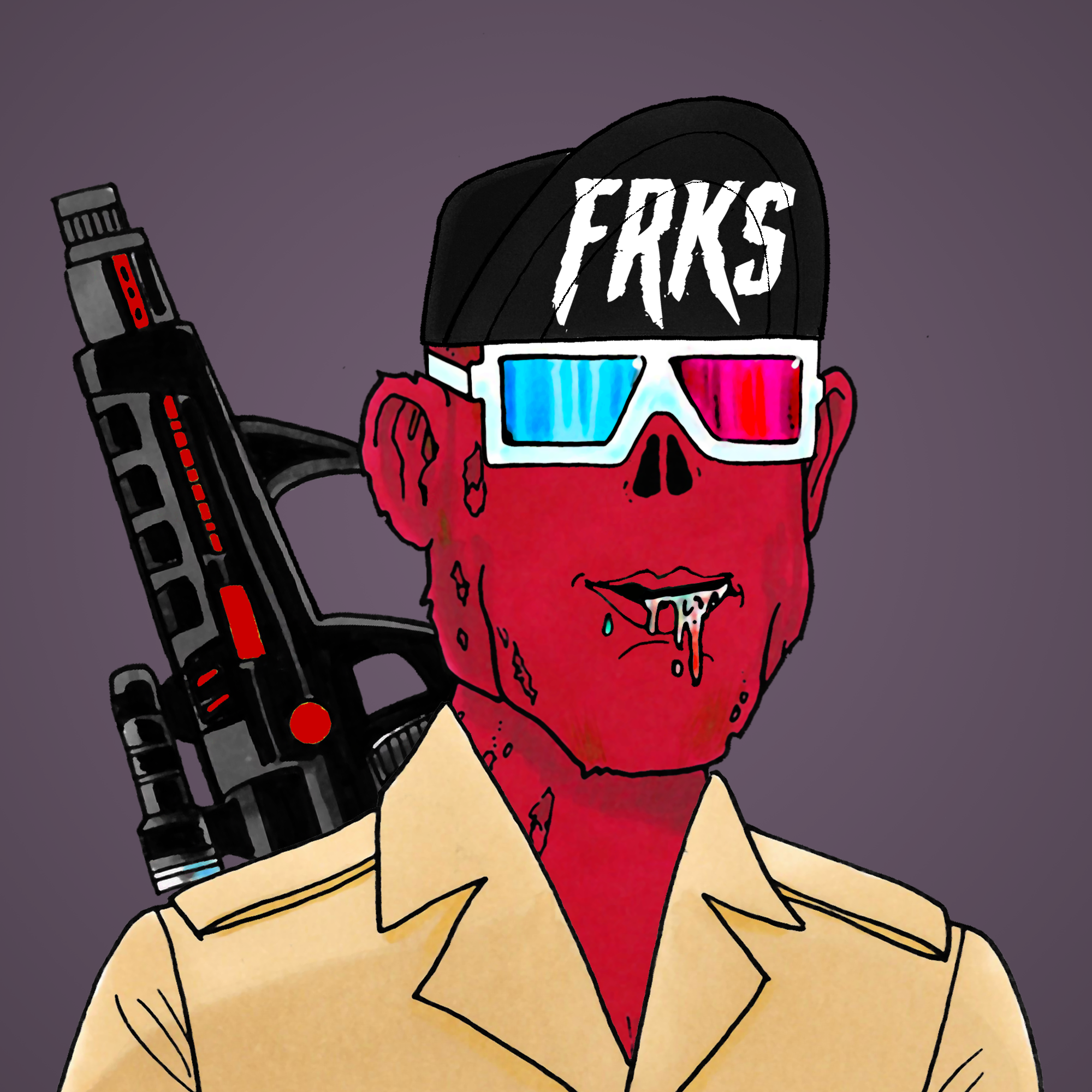 George Trosley - Jungle Freaks - Jungle Freak 2208 - NFT # 2208