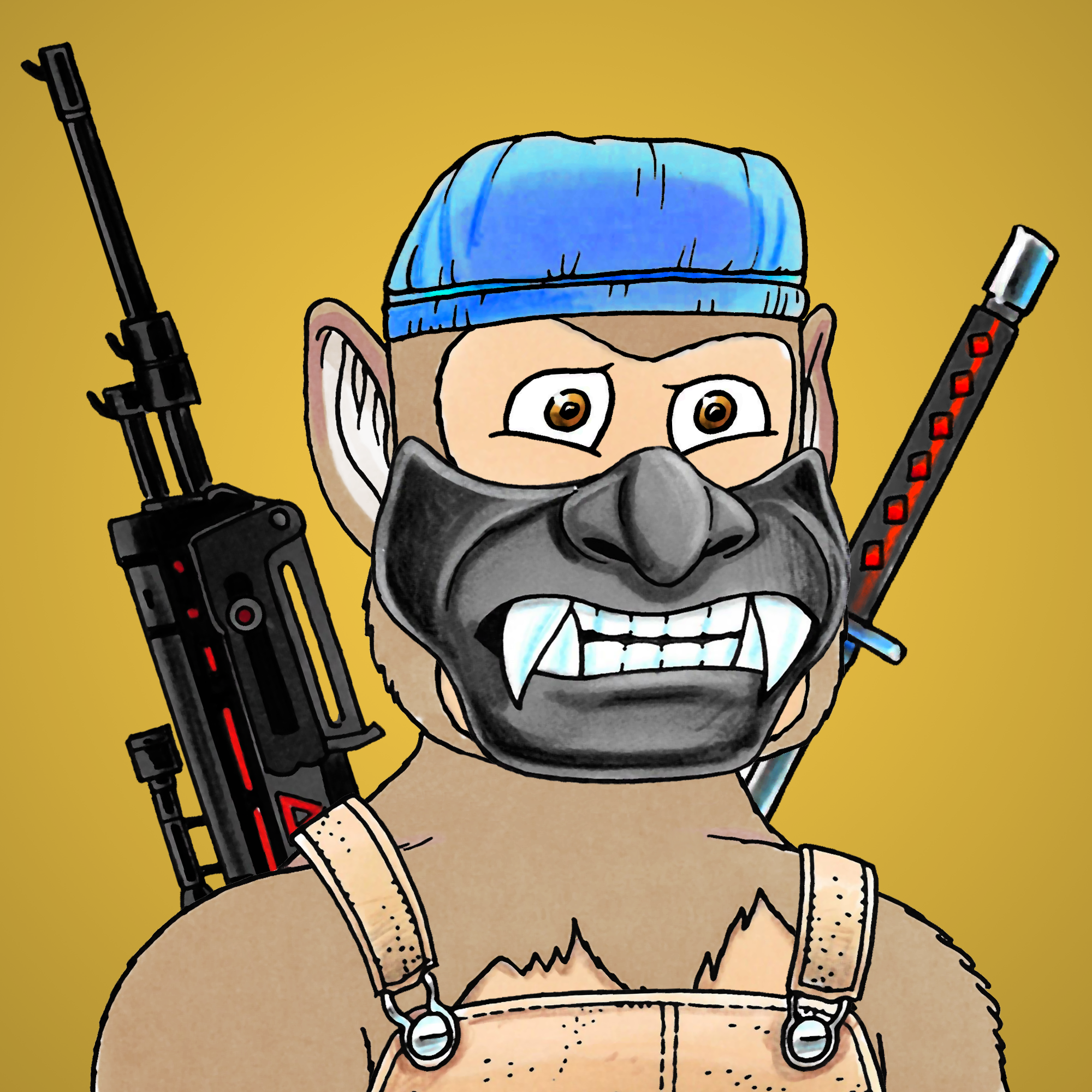 George Trosley - Jungle Freaks - Jungle Freak 2214 - NFT # 2214