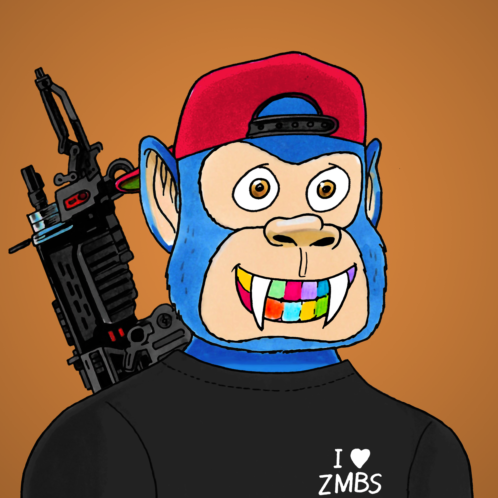 George Trosley - Jungle Freaks - Jungle Freak 2216 - NFT # 2216