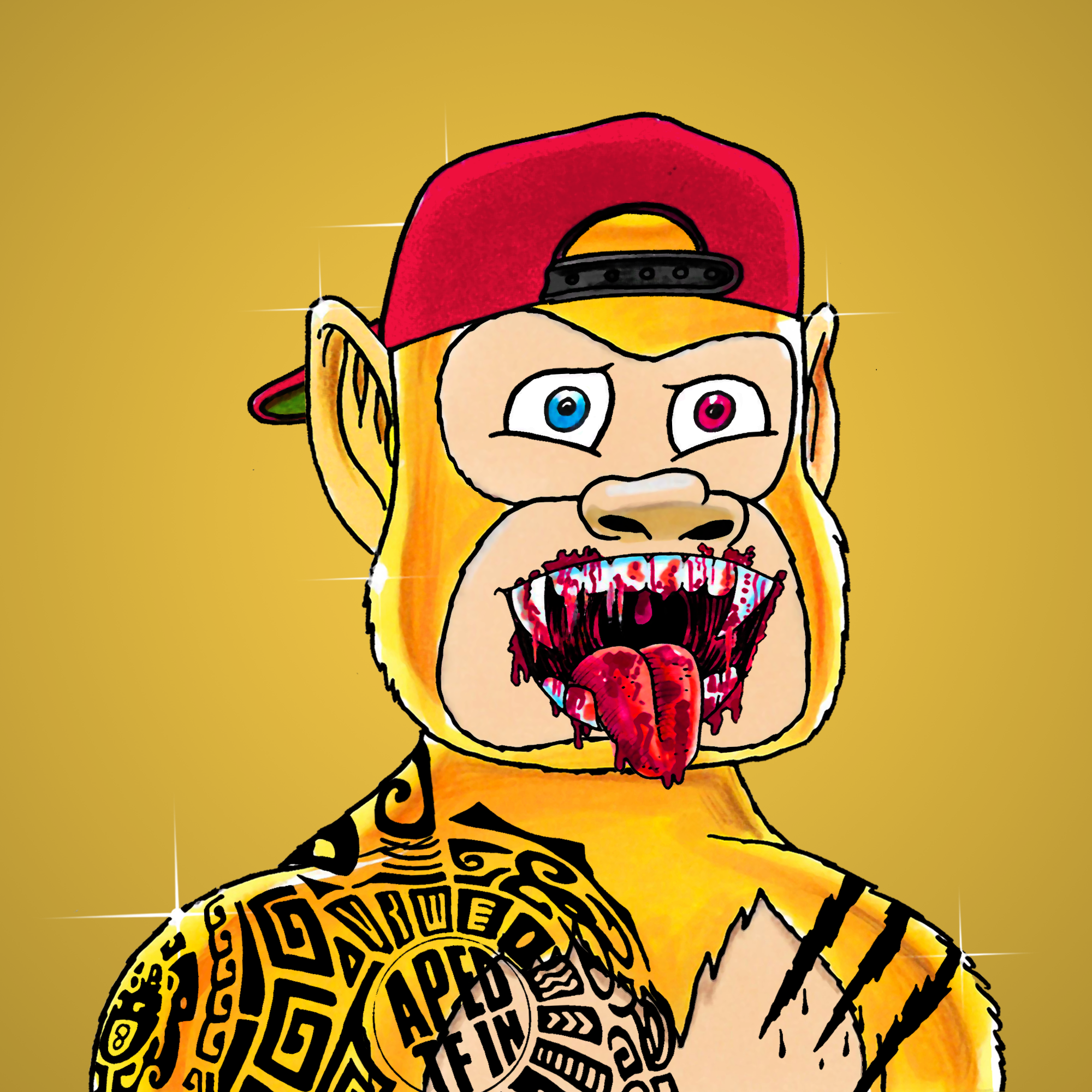 George Trosley - Jungle Freaks - Jungle Freak 222 - NFT # 222