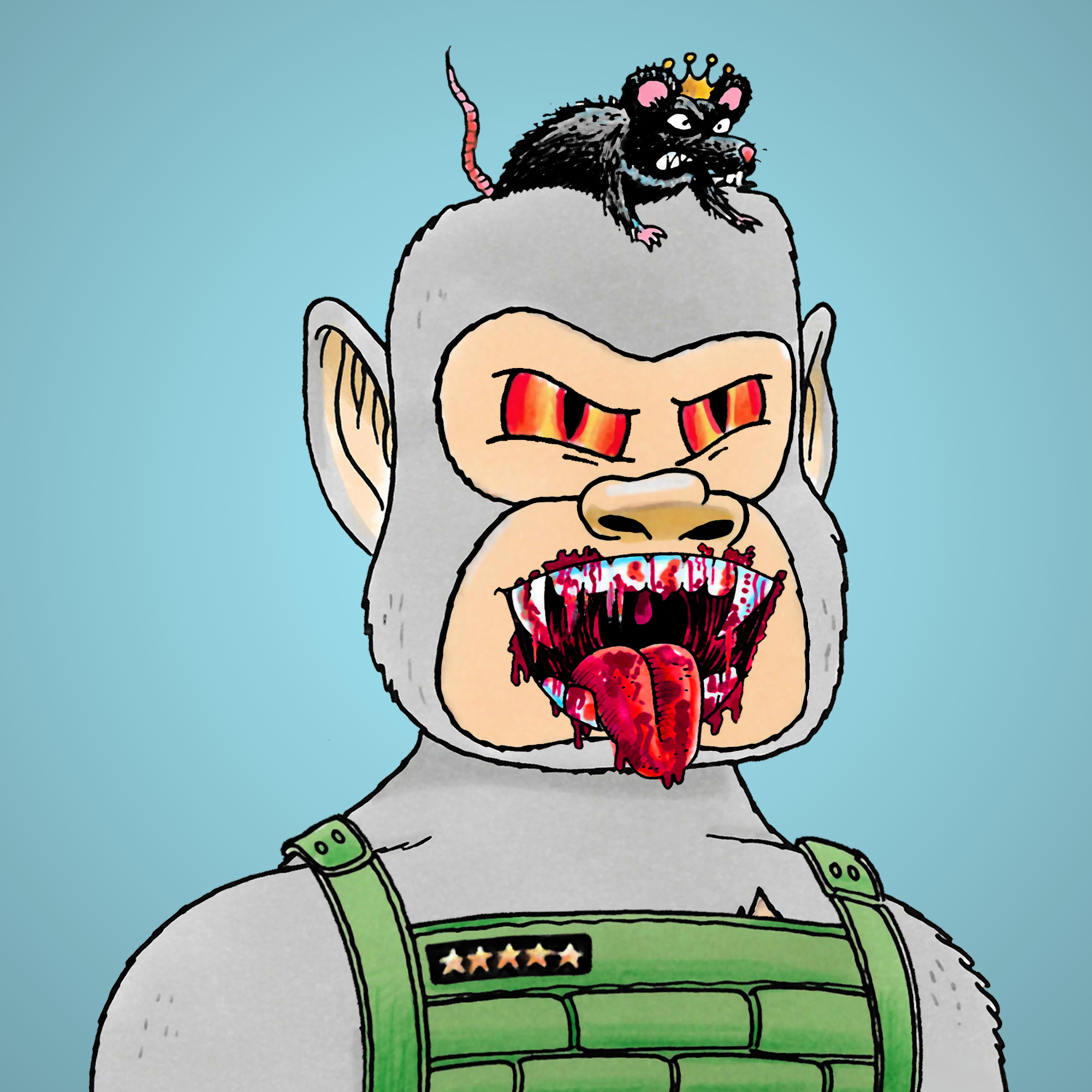 George Trosley - Jungle Freaks - Jungle Freak 2223 - NFT # 2223