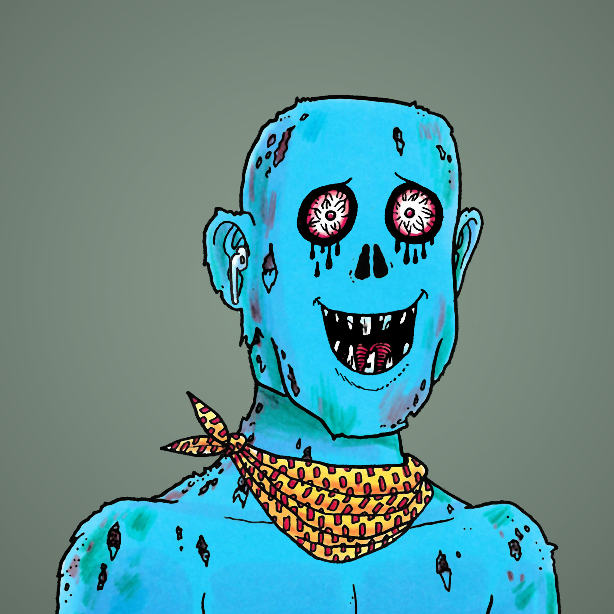 George Trosley - Jungle Freaks - Jungle Freak 2224 - NFT # 2224