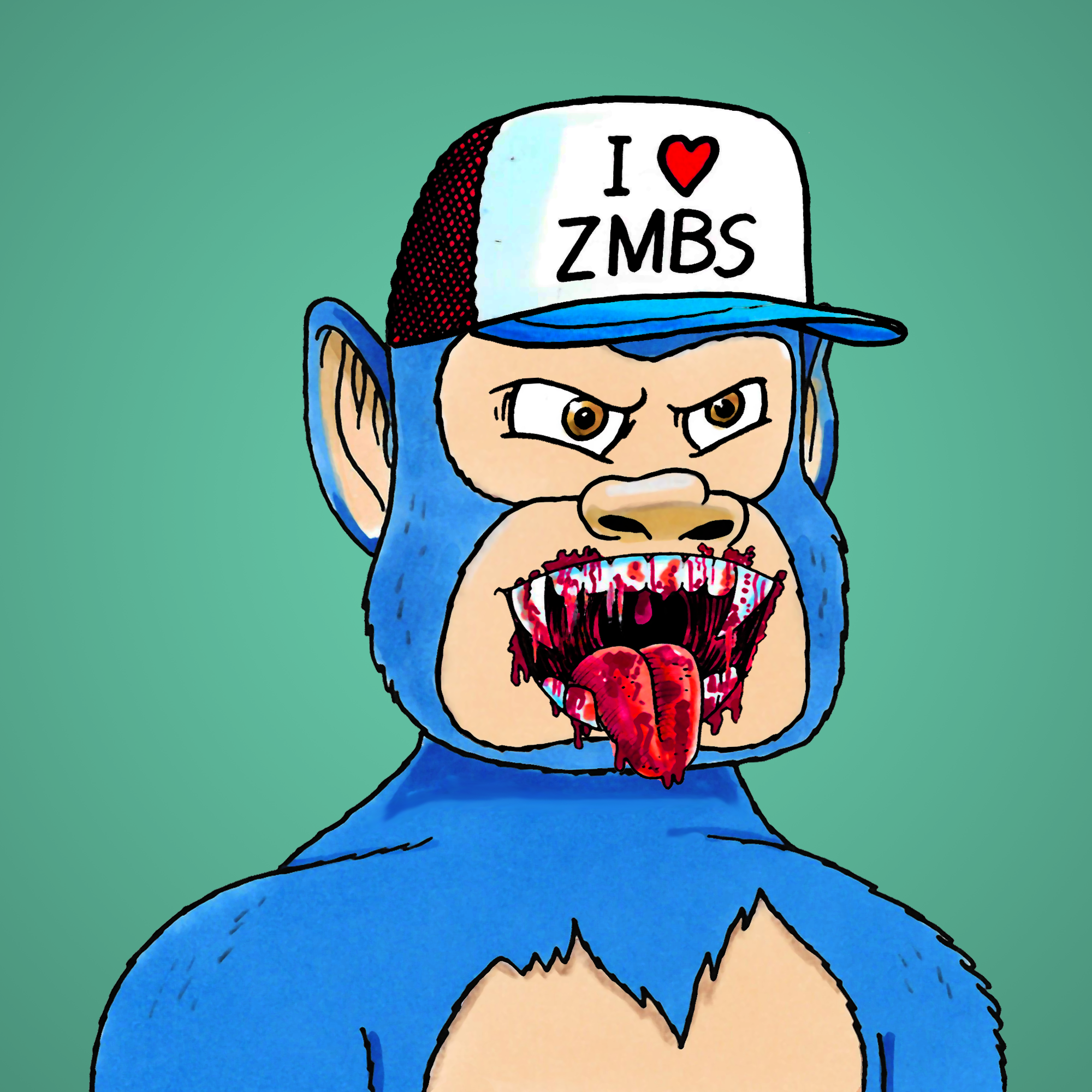 George Trosley - Jungle Freaks - Jungle Freak 2228 - NFT # 2228