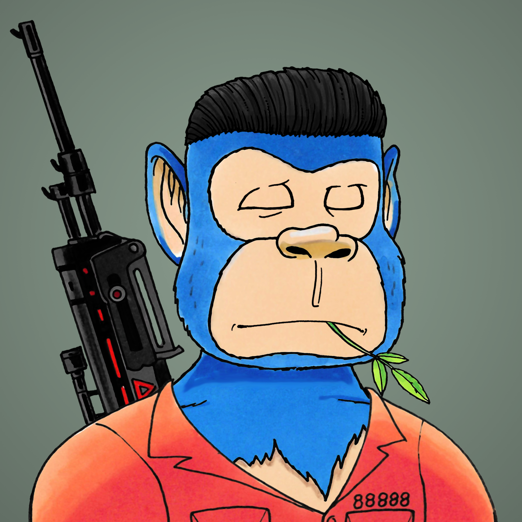 George Trosley - Jungle Freaks - Jungle Freak 2244 - NFT # 2244