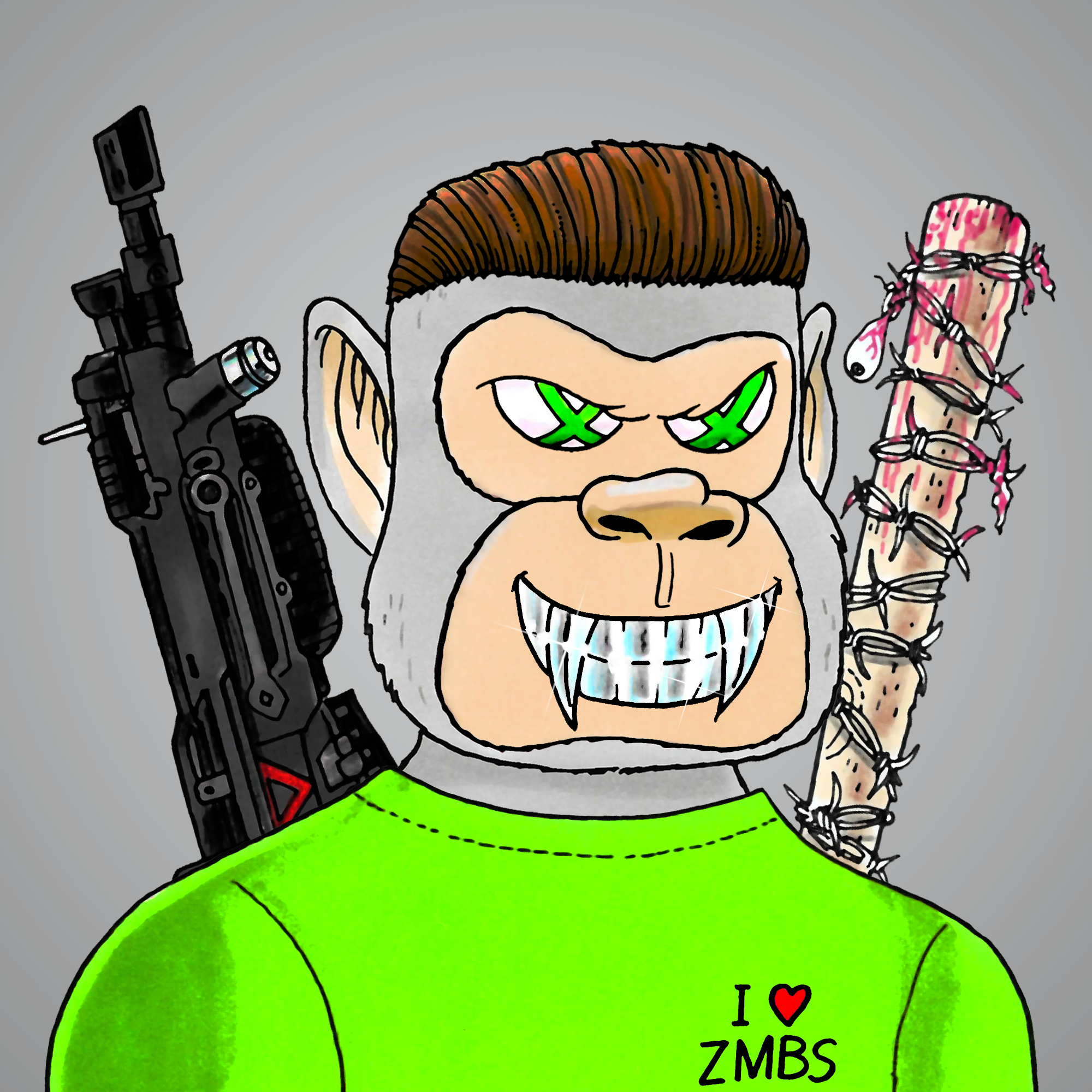 George Trosley - Jungle Freaks - Jungle Freak 2246 - NFT # 2246