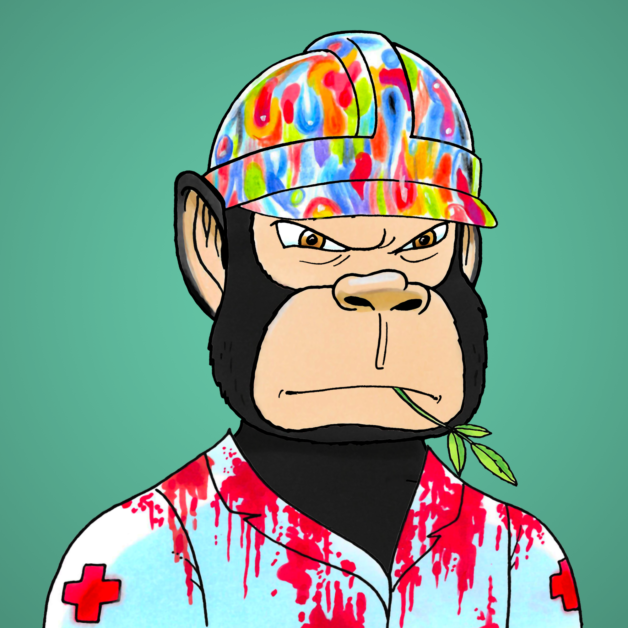 George Trosley - Jungle Freaks - Jungle Freak 2247 - NFT # 2247