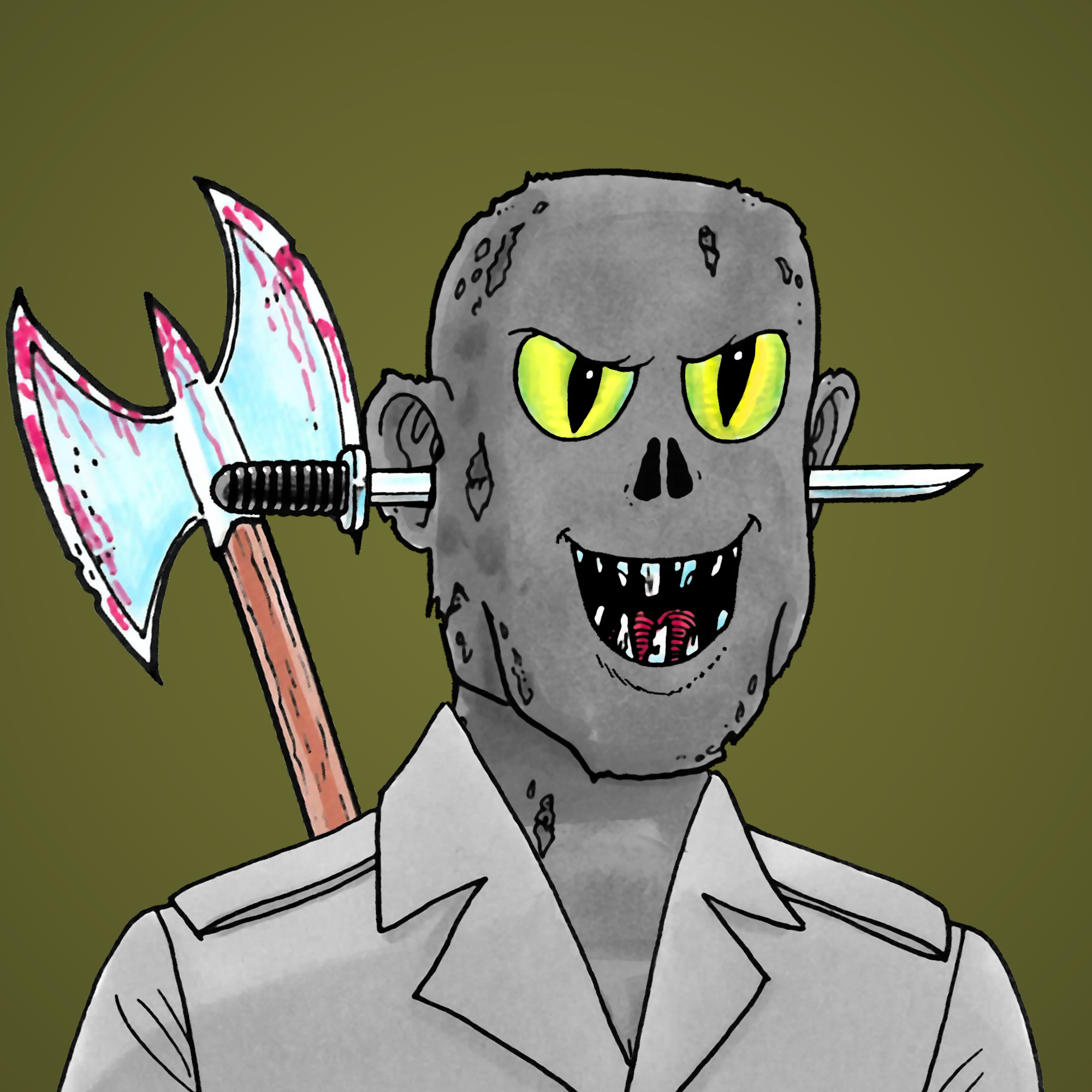 George Trosley - Jungle Freaks - Jungle Freak 2252 - NFT # 2252