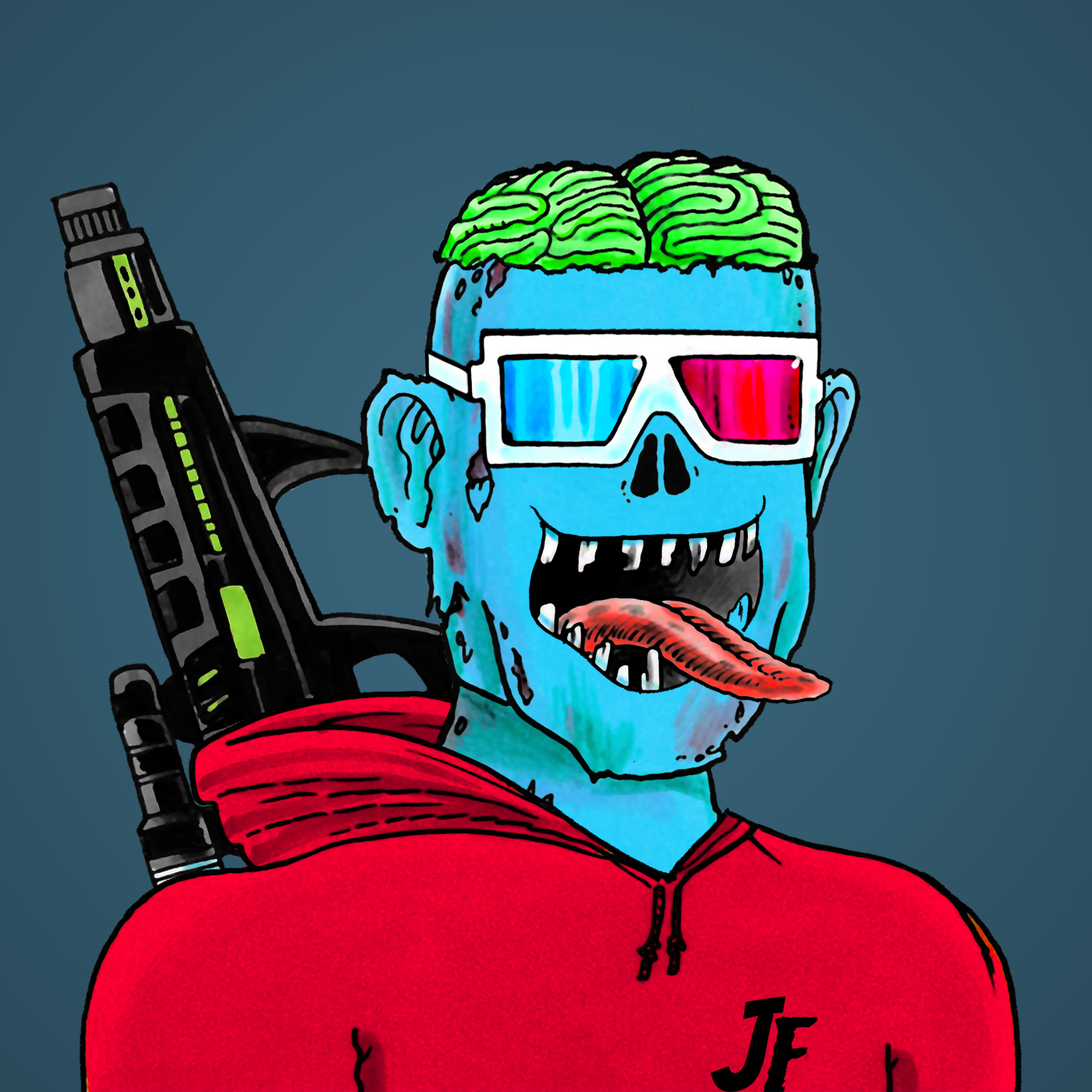 George Trosley - Jungle Freaks - Jungle Freak 2257 - NFT # 2257