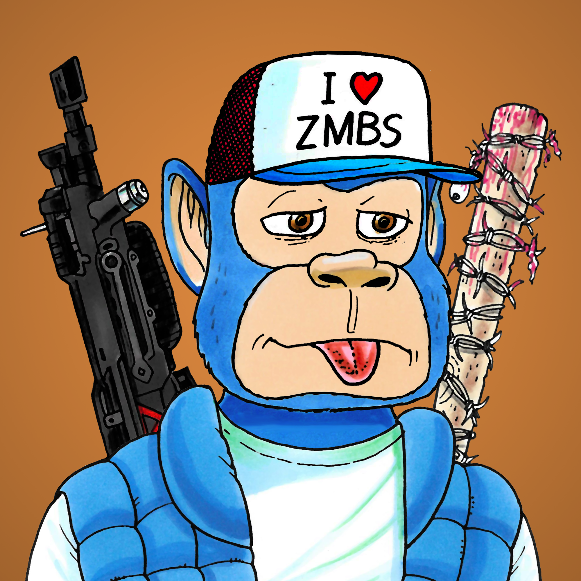 George Trosley - Jungle Freaks - Jungle Freak 2258 - NFT # 2258