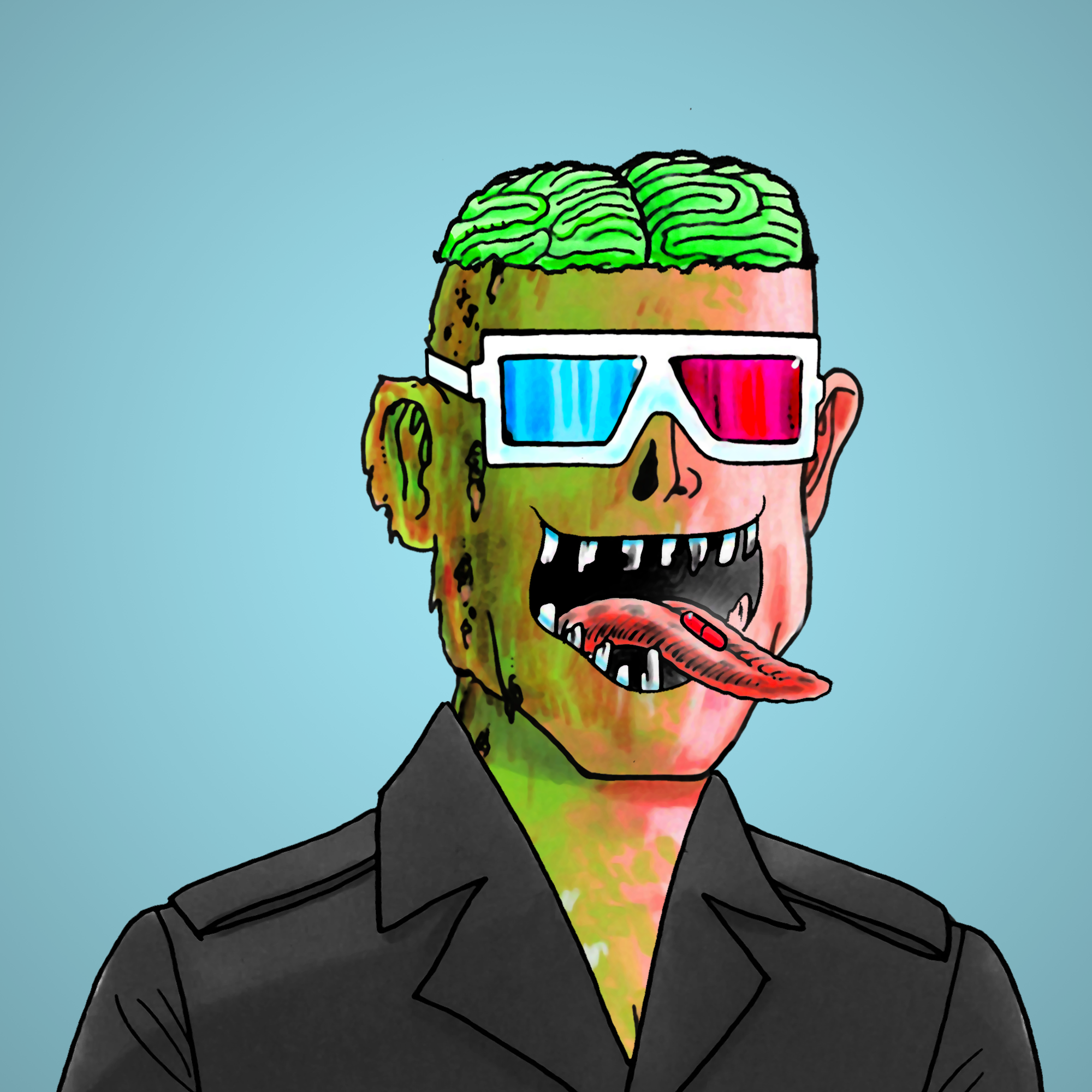 George Trosley - Jungle Freaks - Jungle Freak 2328 - NFT # 2328