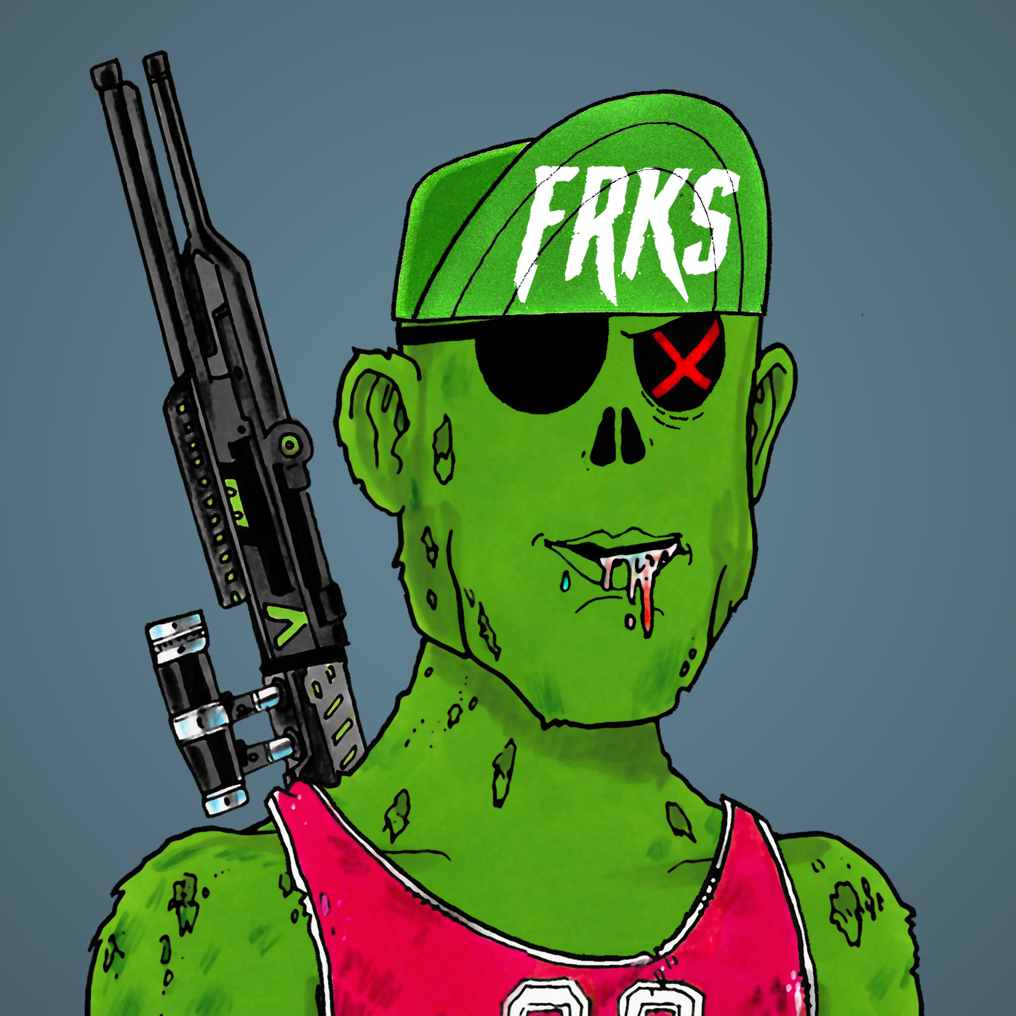 George Trosley - Jungle Freaks - Jungle Freak 2333 - NFT # 2333