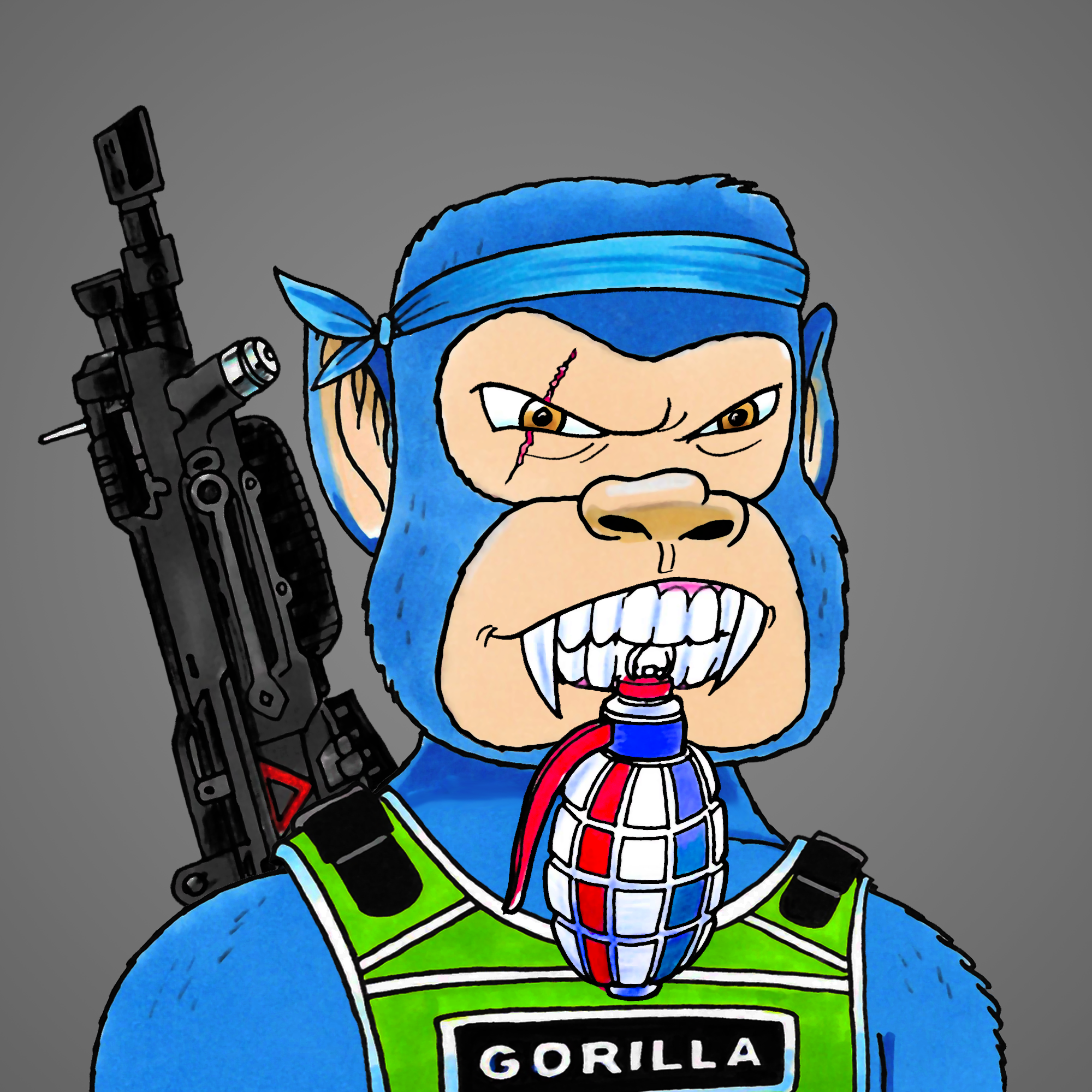 George Trosley - Jungle Freaks - Jungle Freak 2337 - NFT # 2337