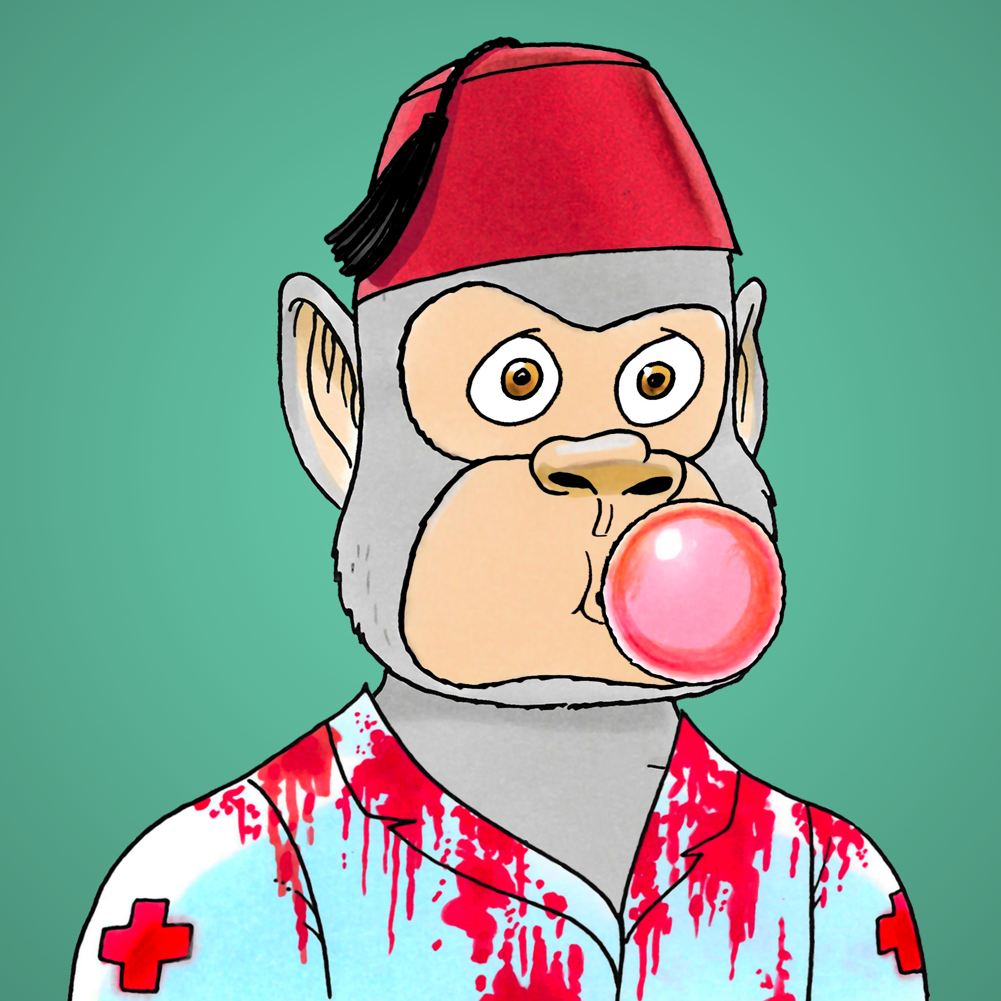 George Trosley - Jungle Freaks - Jungle Freak 2344 - NFT # 2344