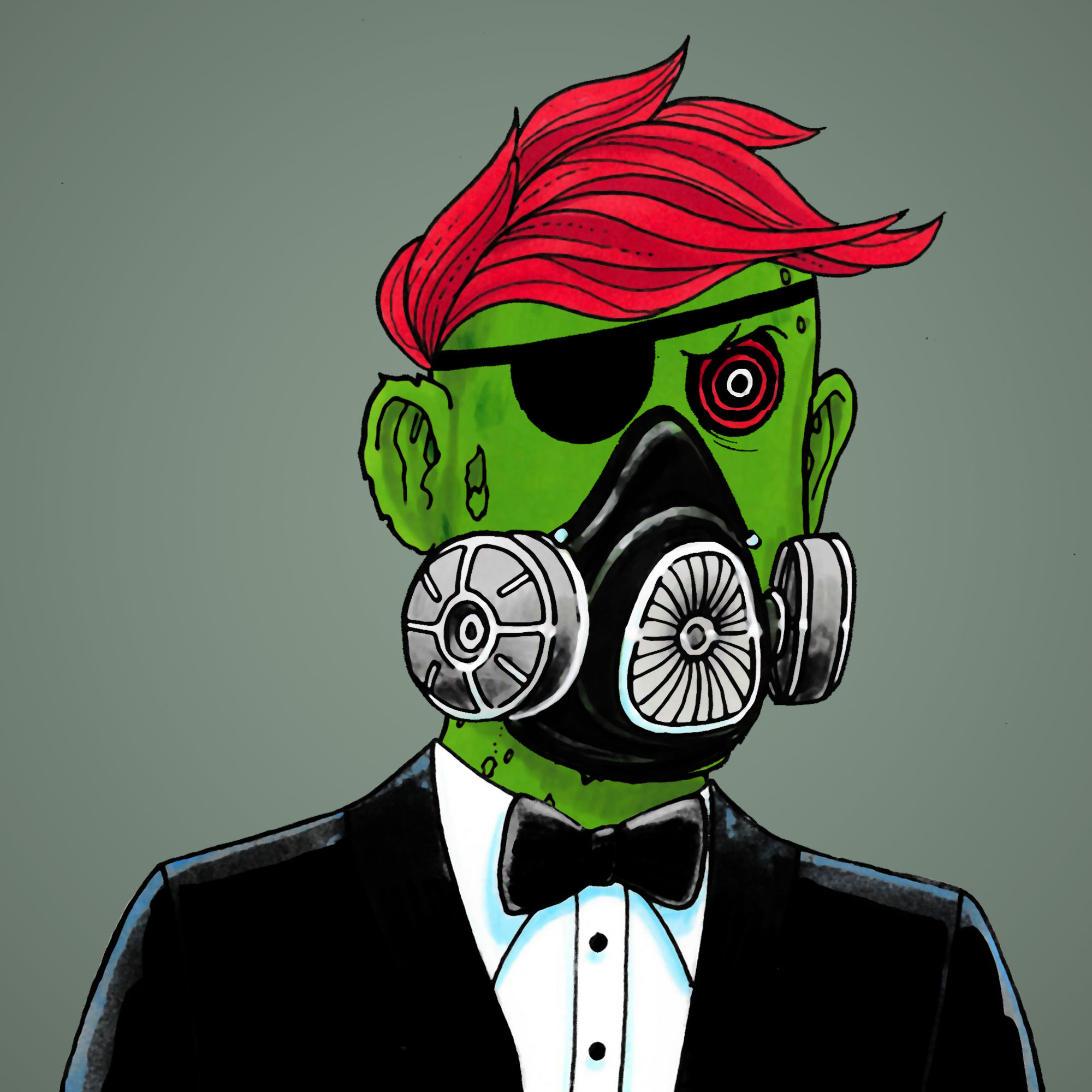 George Trosley - Jungle Freaks - Jungle Freak 2347 - NFT # 2347