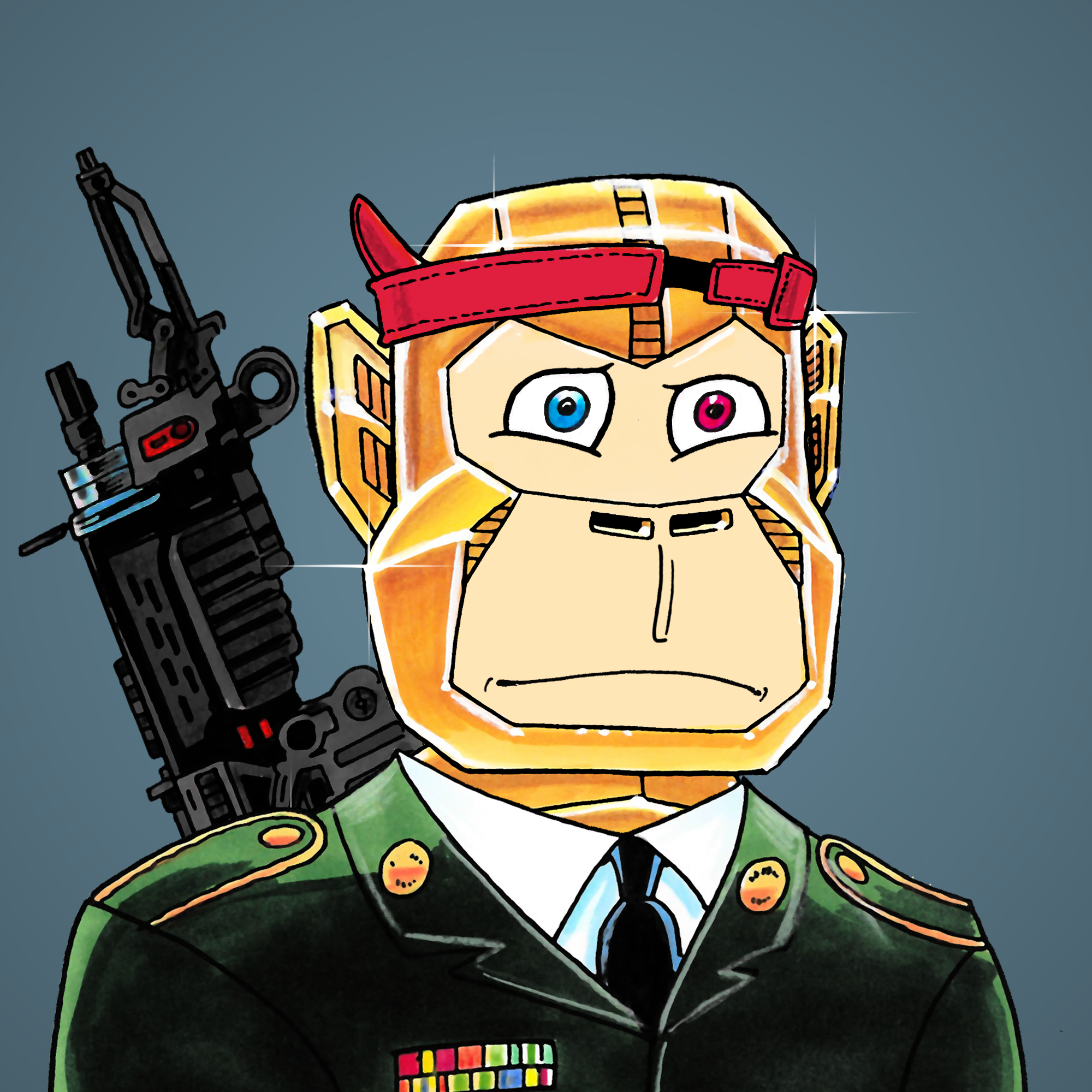 George Trosley - Jungle Freaks - Jungle Freak 2366 - NFT # 2366