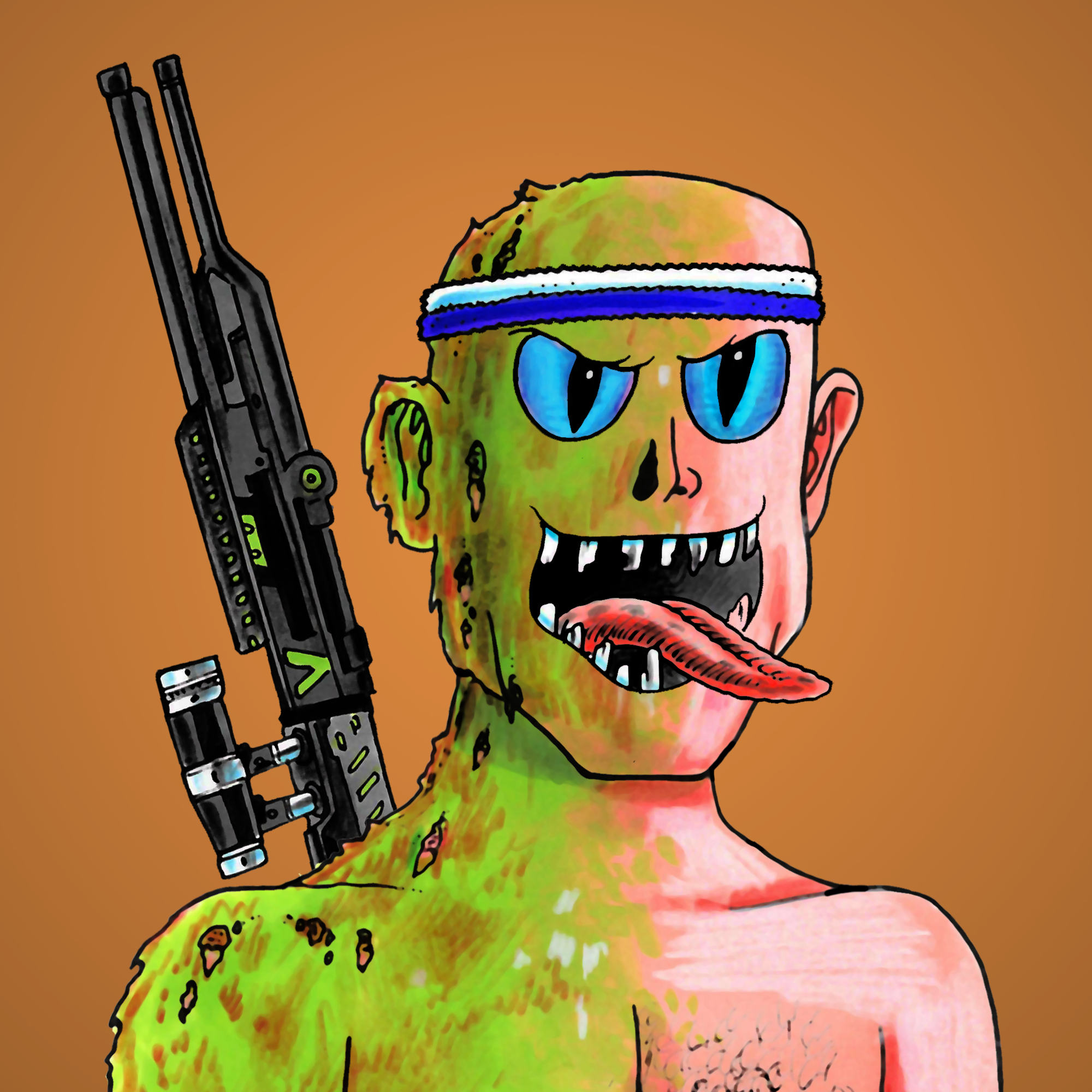 George Trosley - Jungle Freaks - Jungle Freak 2371 - NFT # 2371