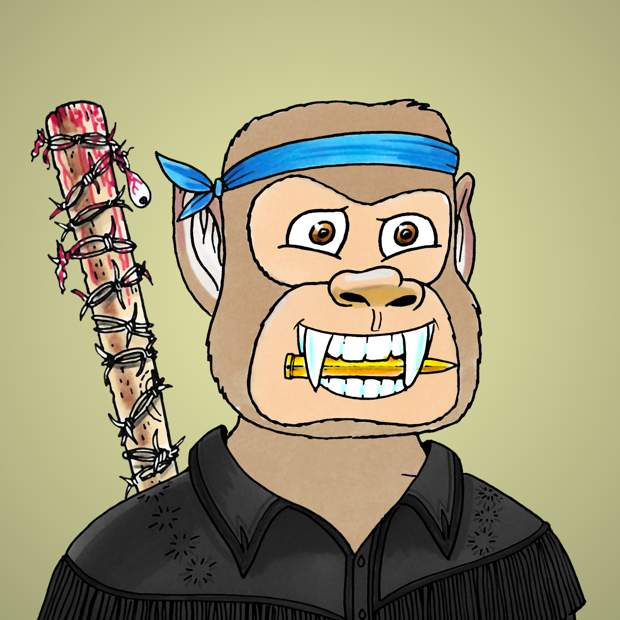 George Trosley - Jungle Freaks - Jungle Freak 2377 - NFT # 2377