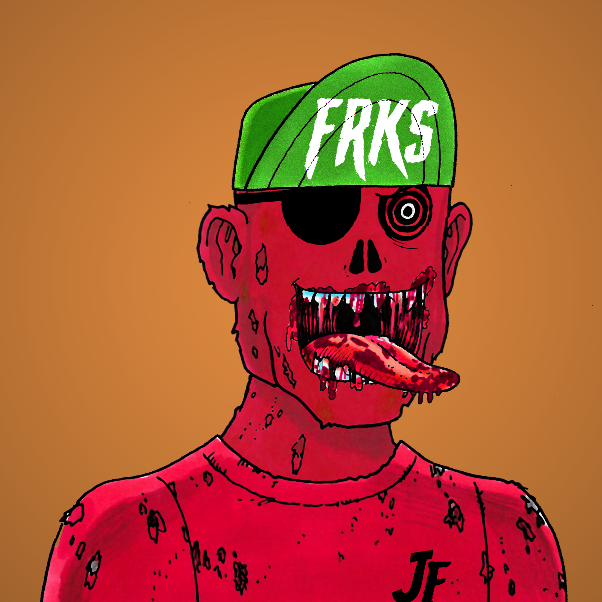 George Trosley - Jungle Freaks - Jungle Freak 2396 - NFT # 2396