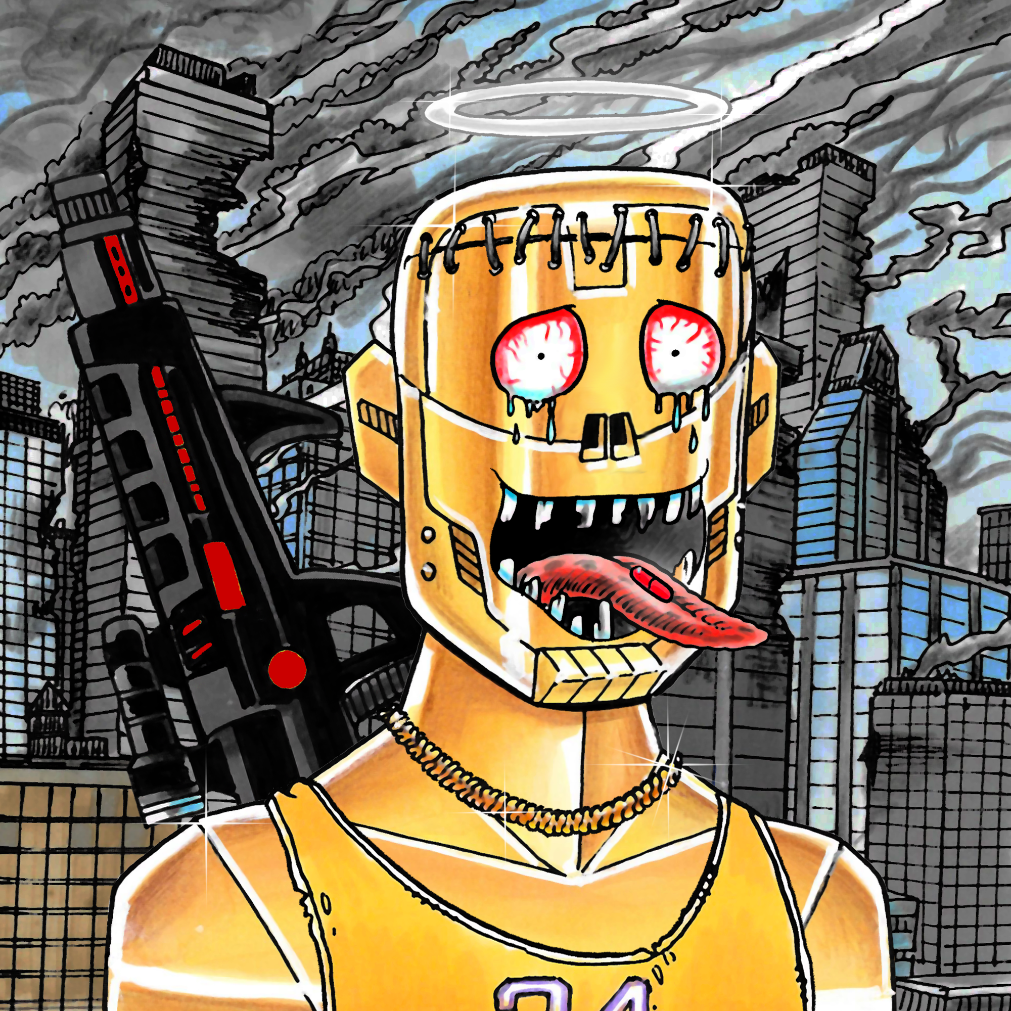 George Trosley - Jungle Freaks - Jungle Freak 2406 - NFT # 2406