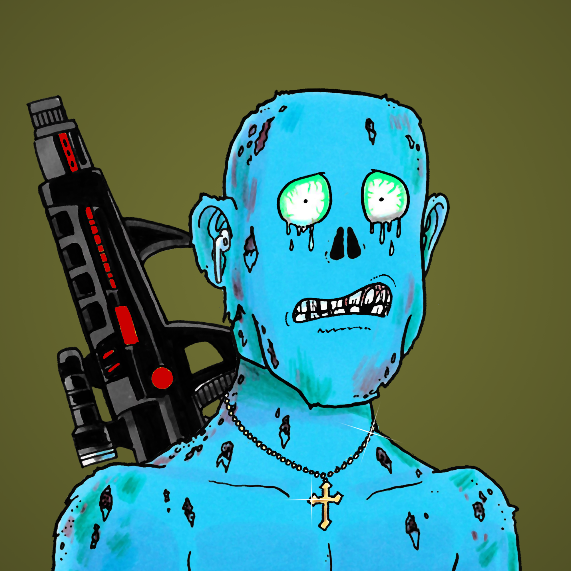 George Trosley - Jungle Freaks - Jungle Freak 2415 - NFT # 2415