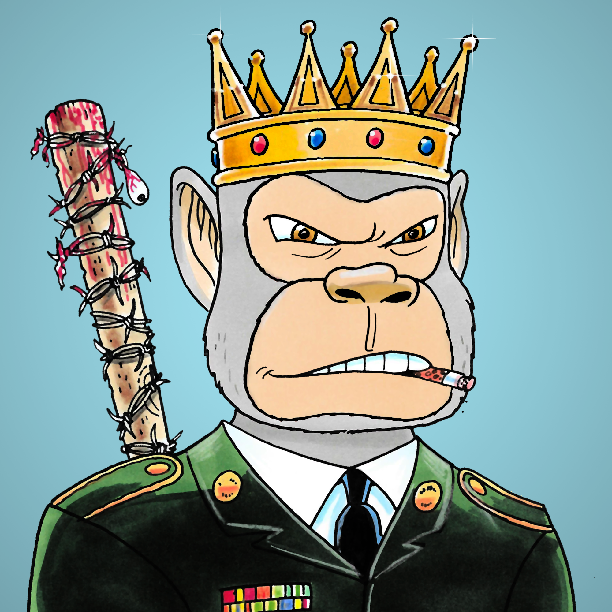 George Trosley - Jungle Freaks - Jungle Freak 2418 - NFT # 2418