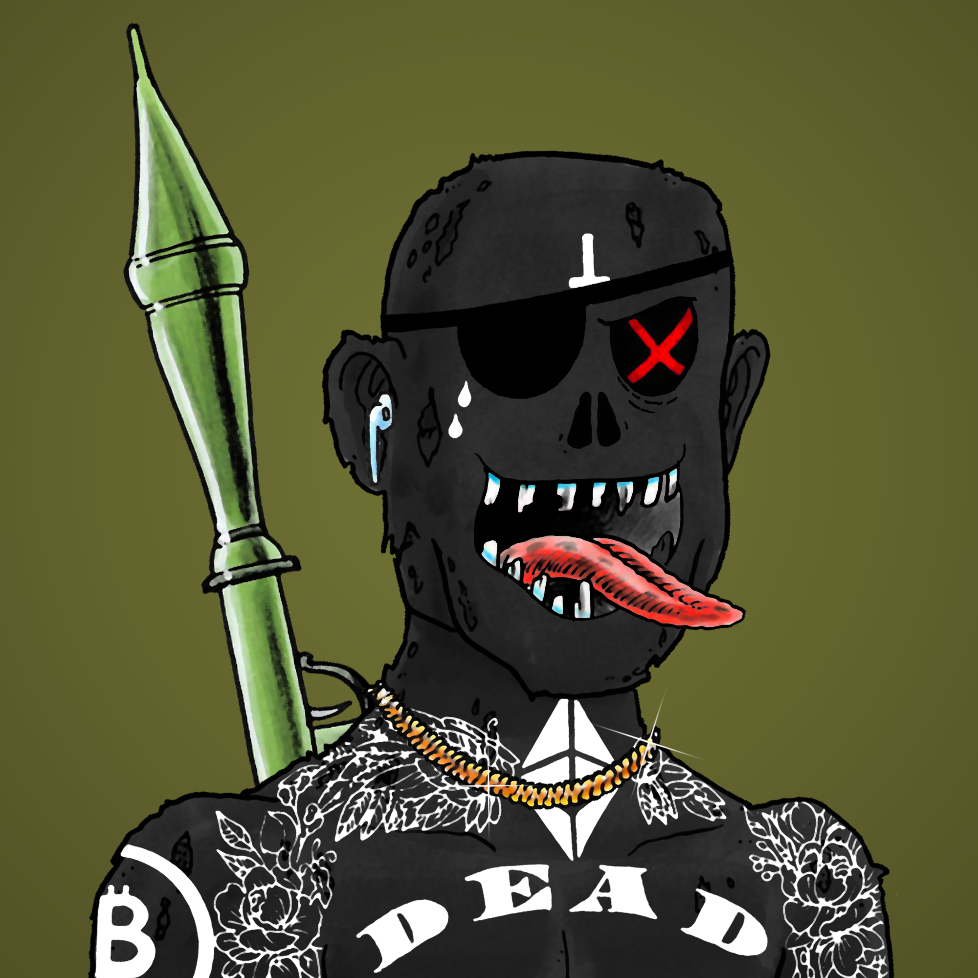 George Trosley - Jungle Freaks - Jungle Freak 2435 - NFT # 2435