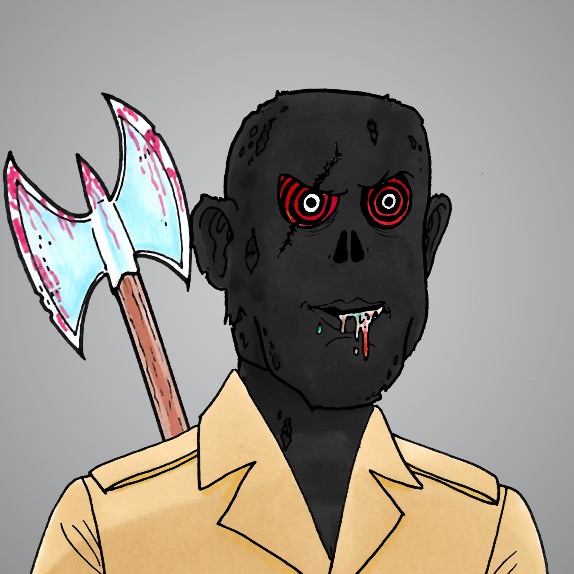 George Trosley - Jungle Freaks - Jungle Freak 2438 - NFT # 2438