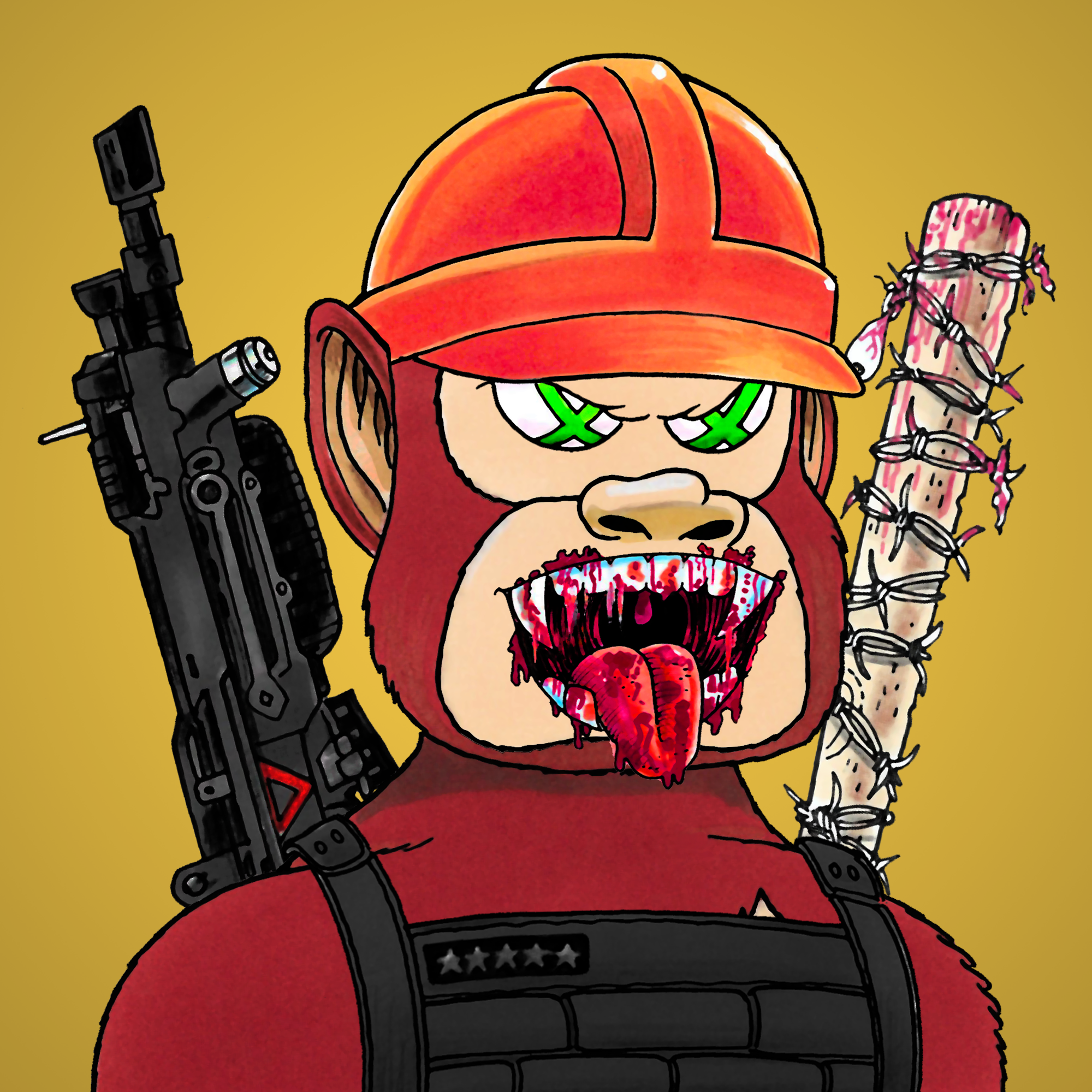 George Trosley - Jungle Freaks - Jungle Freak 2441 - NFT # 2441