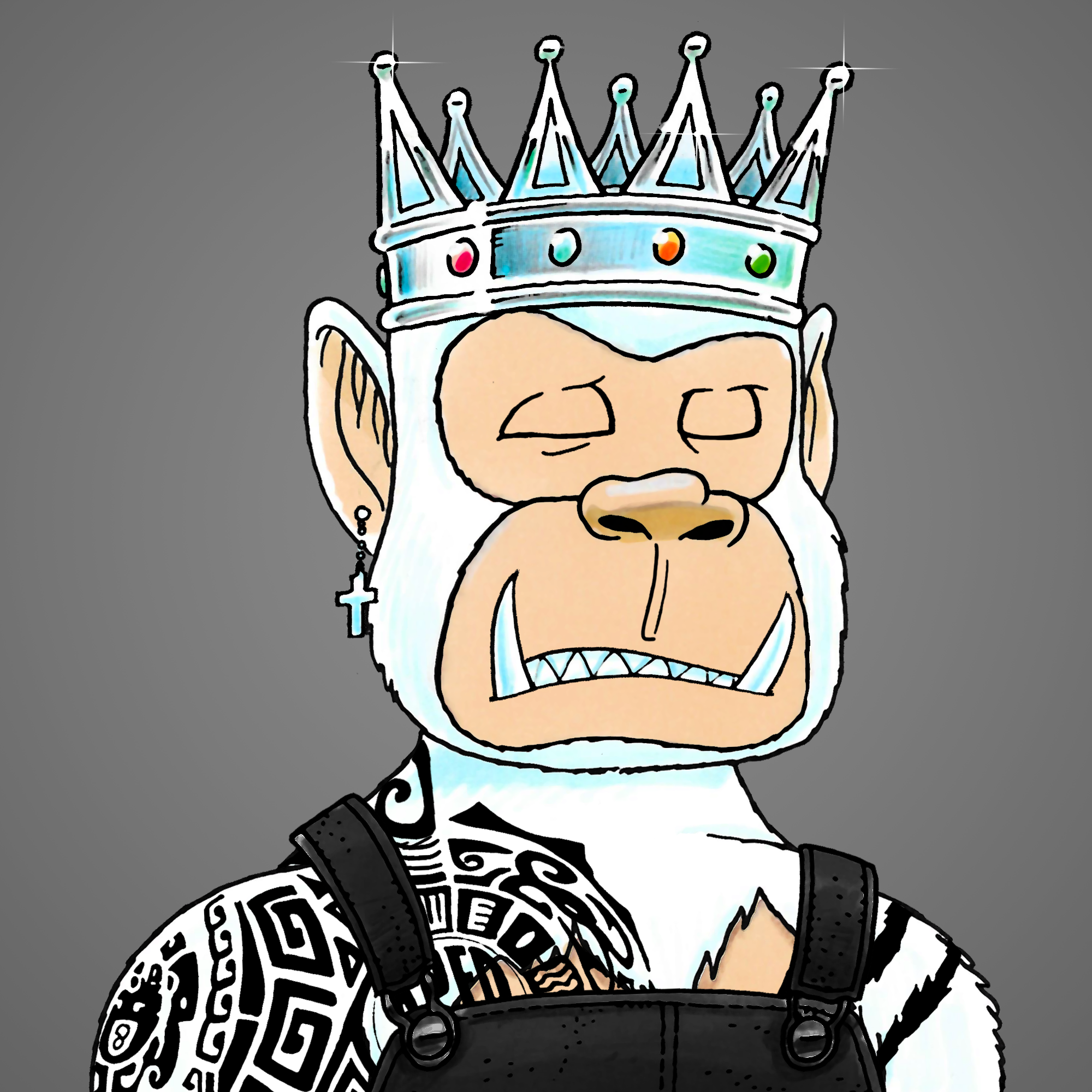 George Trosley - Jungle Freaks - Jungle Freak 2461 - NFT # 2461