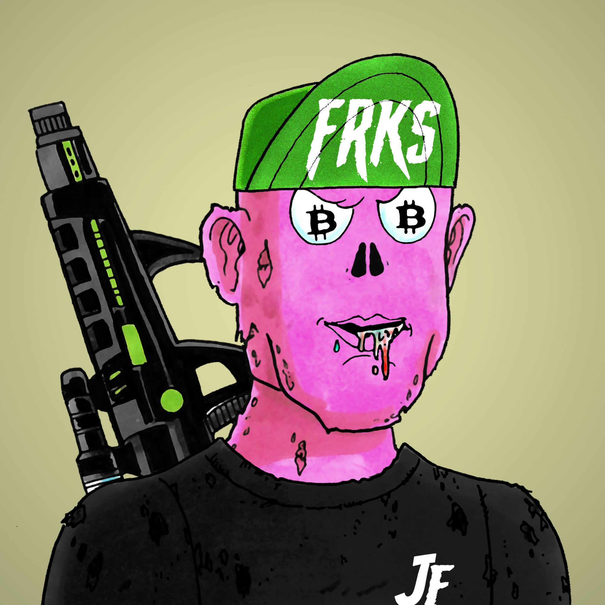 George Trosley - Jungle Freaks - Jungle Freak 2464 - NFT # 2464