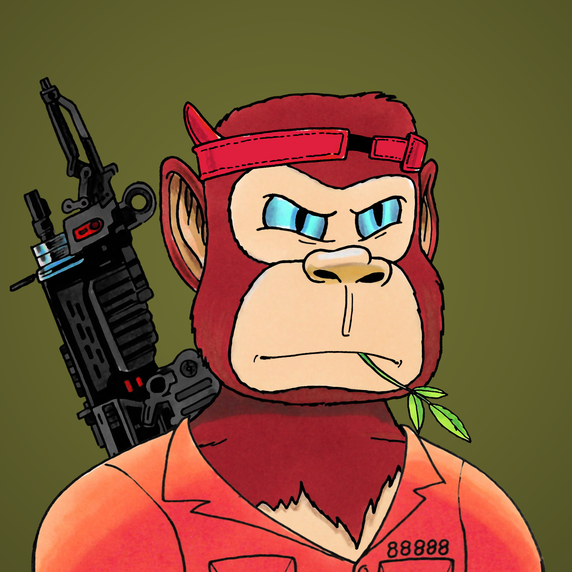 George Trosley - Jungle Freaks - Jungle Freak 2481 - NFT # 2481