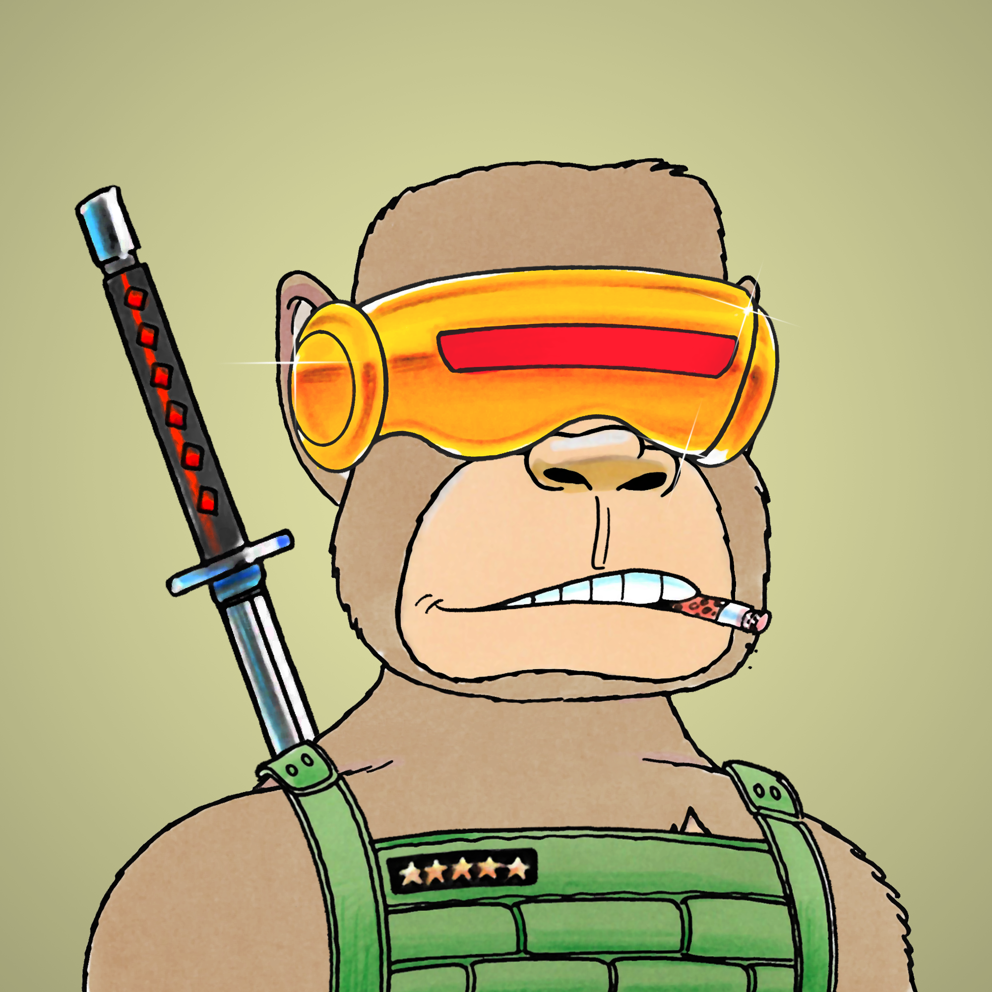 George Trosley - Jungle Freaks - Jungle Freak 2483 - NFT # 2483