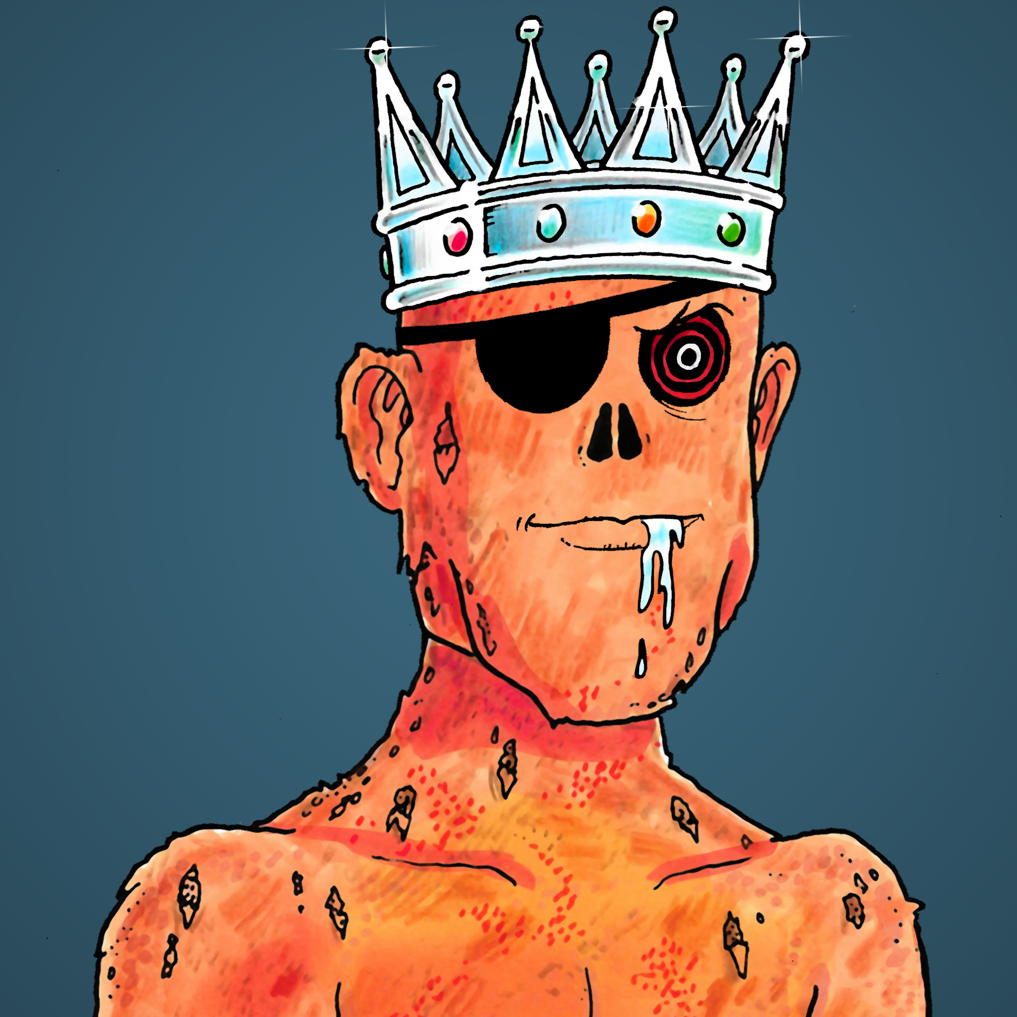 George Trosley - Jungle Freaks - Jungle Freak 2484 - NFT # 2484