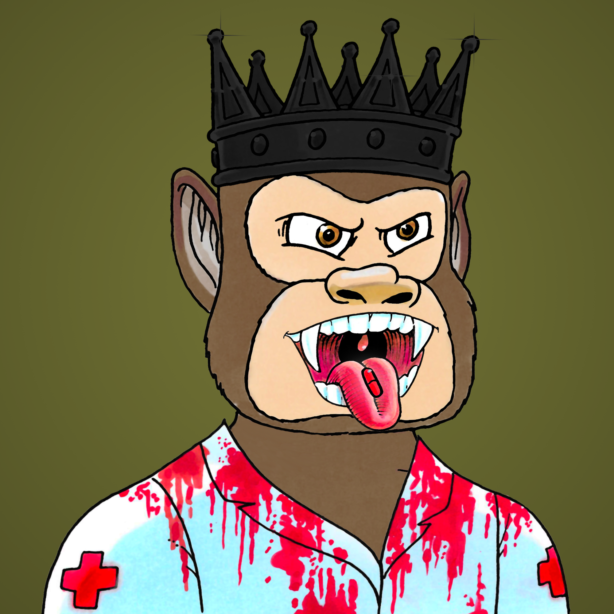 George Trosley - Jungle Freaks - Jungle Freak 2486 - NFT # 2486