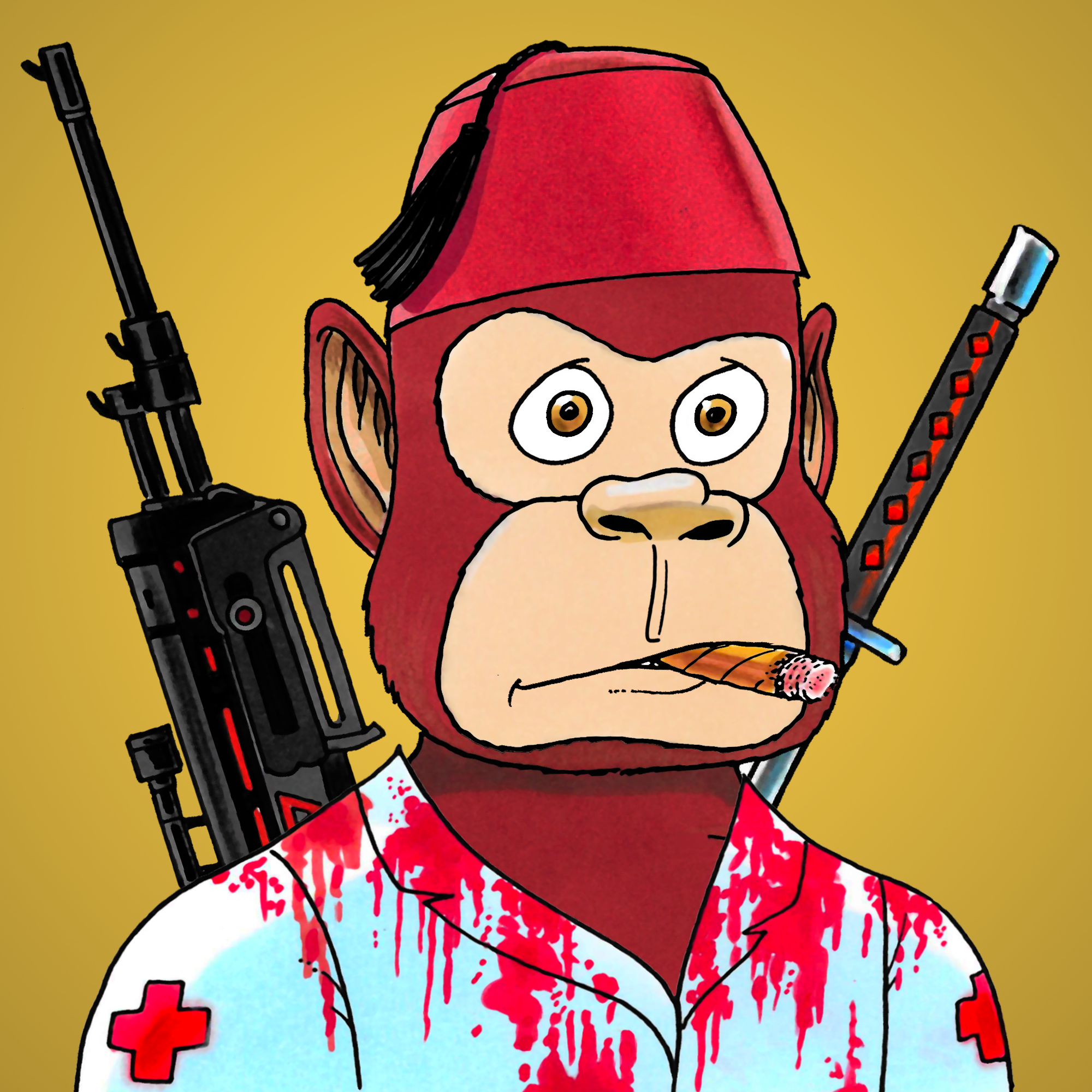 George Trosley - Jungle Freaks - Jungle Freak 25 - NFT # 25