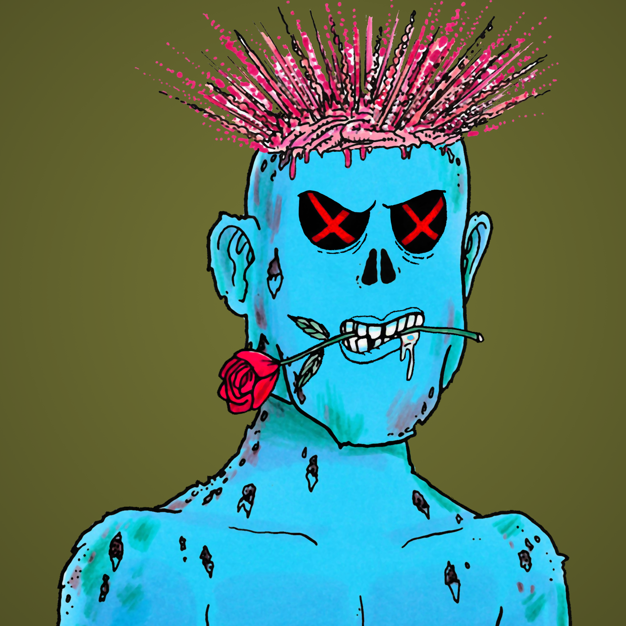 George Trosley - Jungle Freaks - Jungle Freak 2502 - NFT # 2502