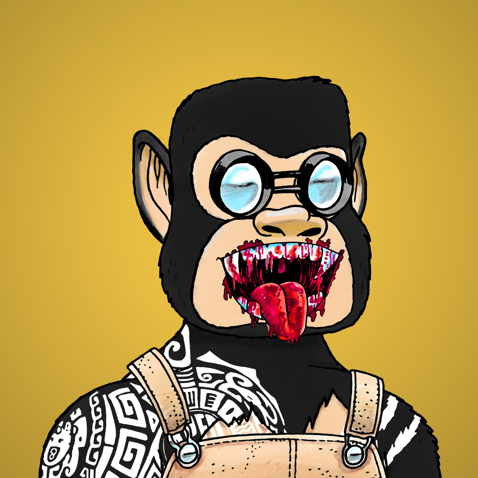 George Trosley - Jungle Freaks - Jungle Freak 2536 - NFT # 2536