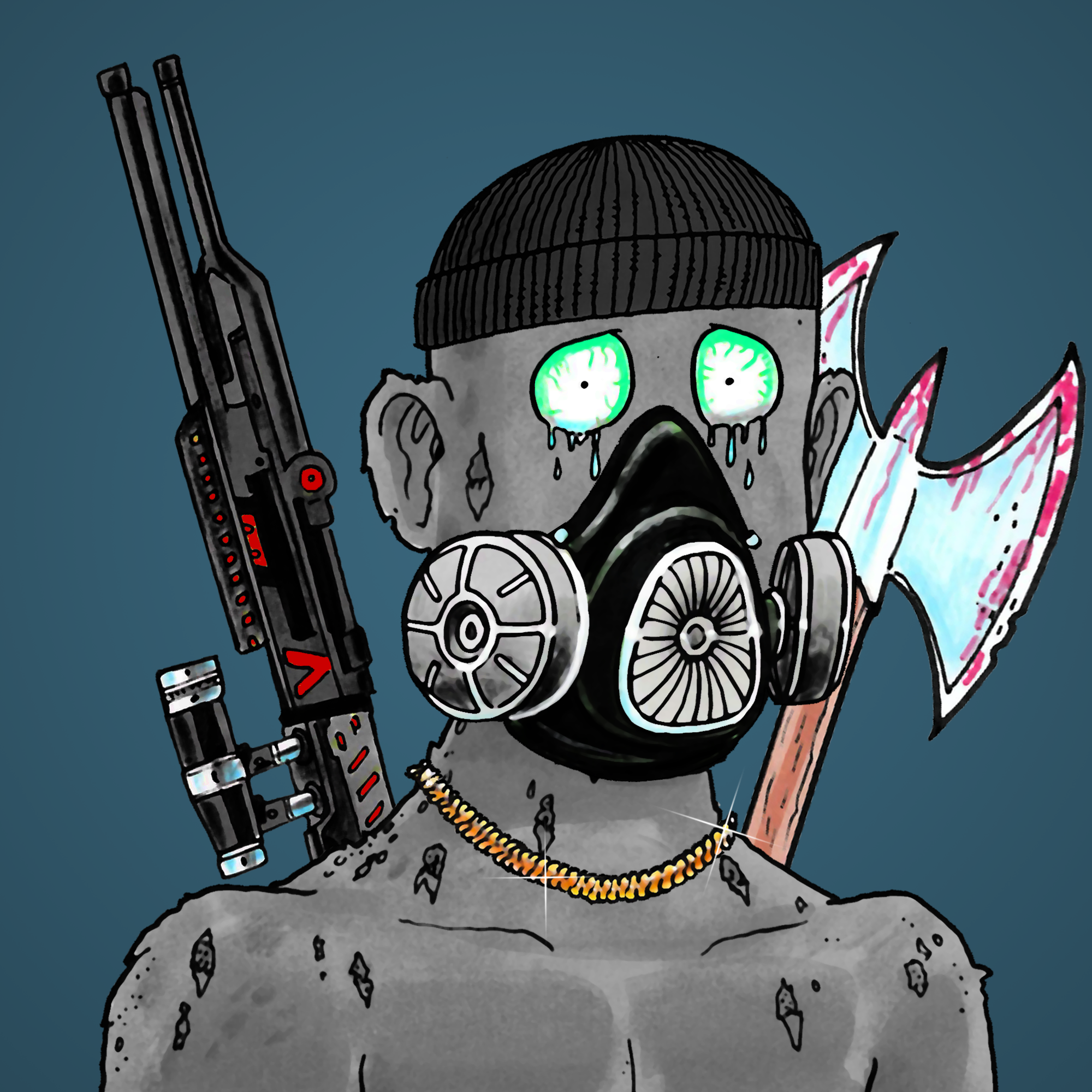 George Trosley - Jungle Freaks - Jungle Freak 2557 - NFT # 2557