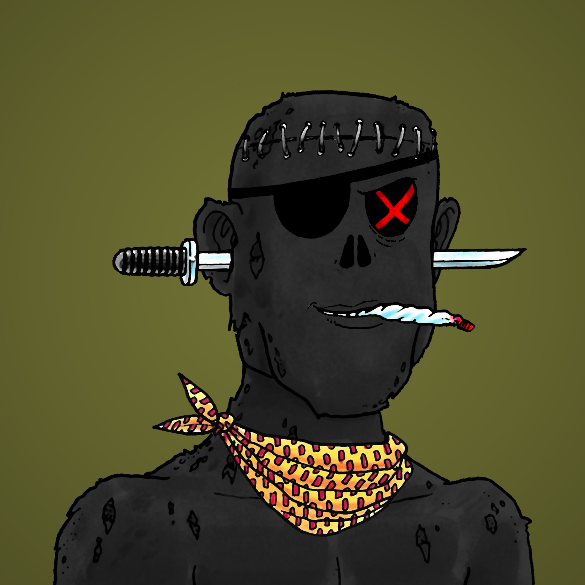 George Trosley - Jungle Freaks - Jungle Freak 2560 - NFT # 2560